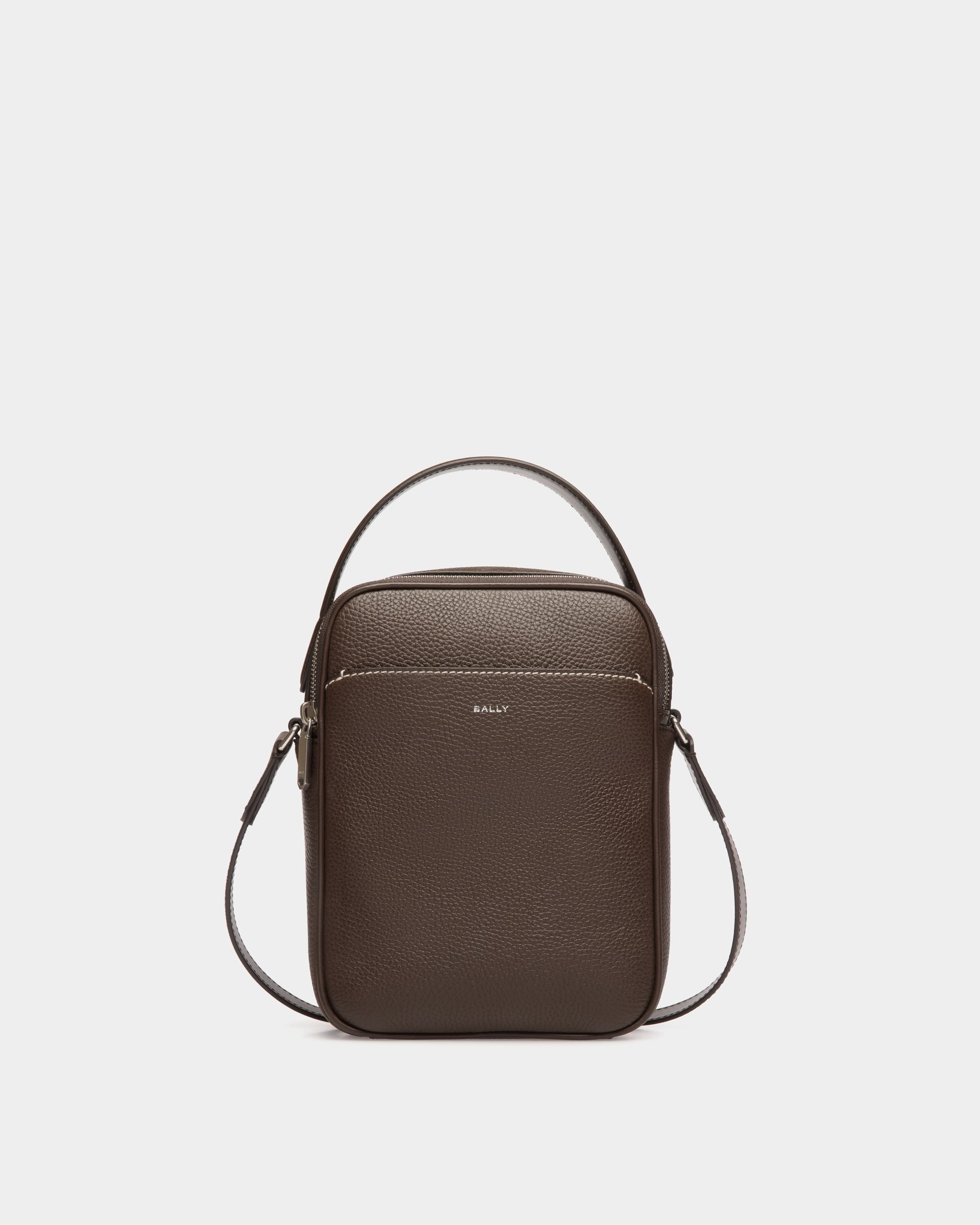 Sac À Bandoulière Oeden En Cuir Ebano - Homme - Bally - 01