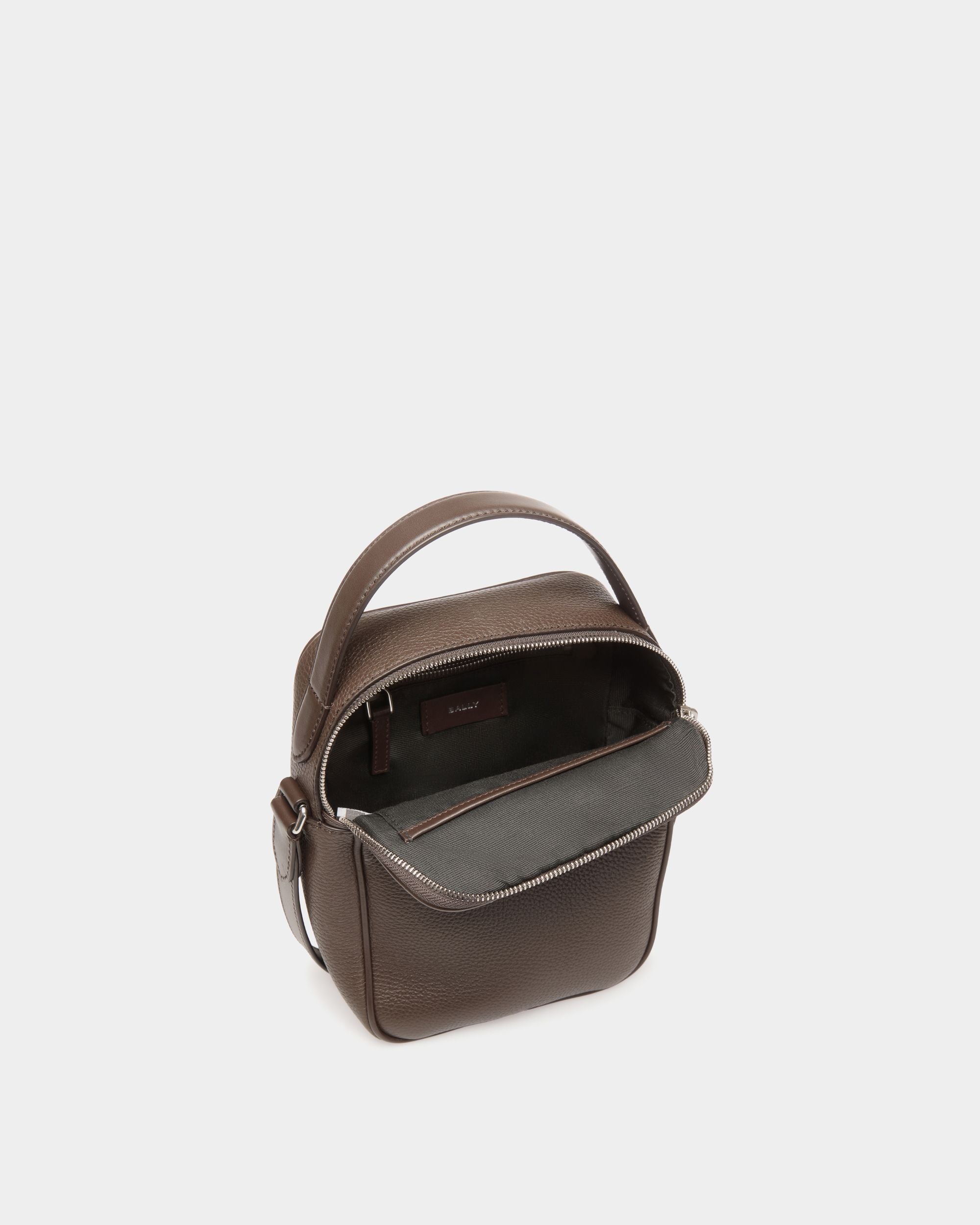 Sac À Bandoulière Oeden En Cuir Ebano - Homme - Bally - 04