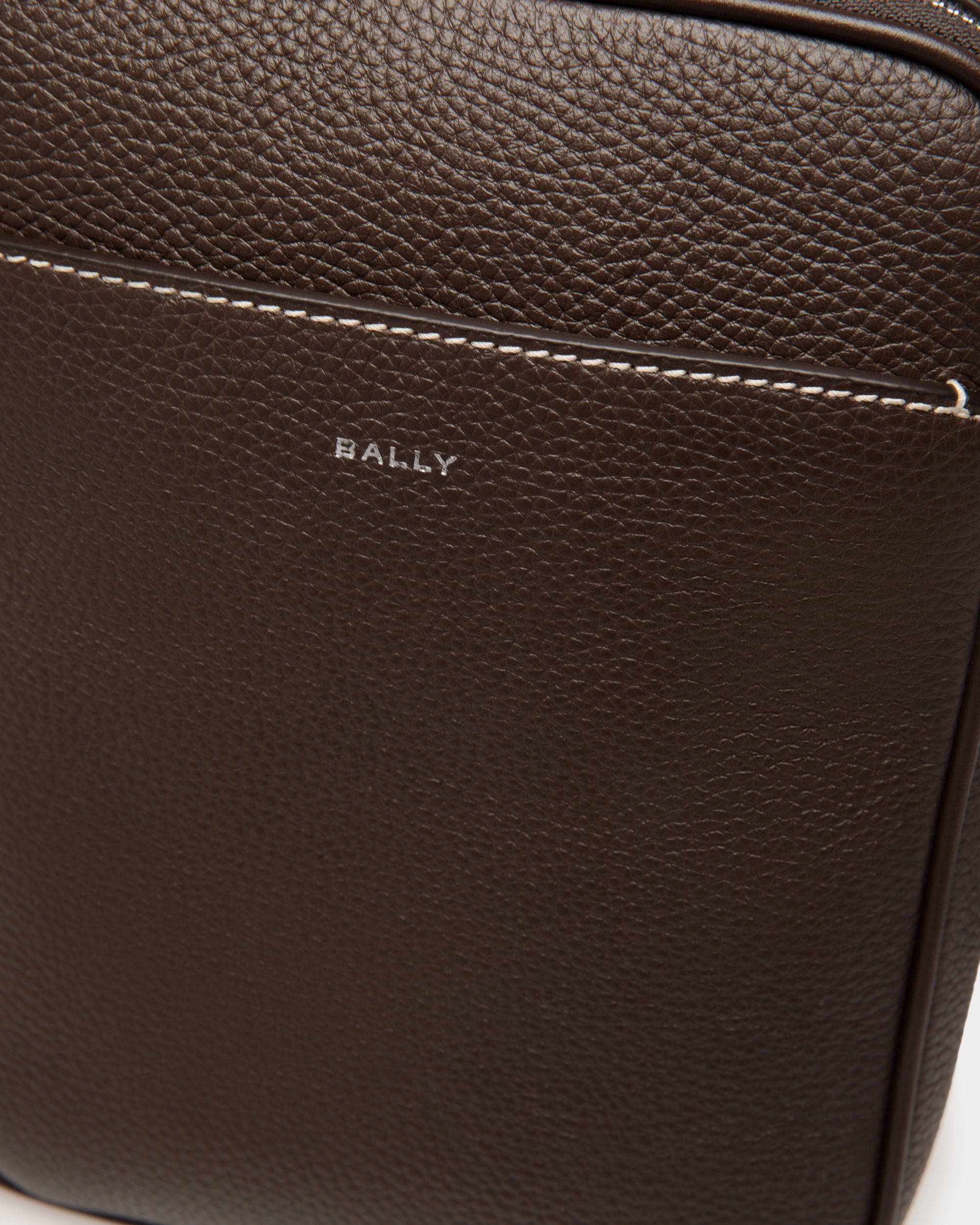 Sac À Bandoulière Oeden En Cuir Ebano - Homme - Bally - 05