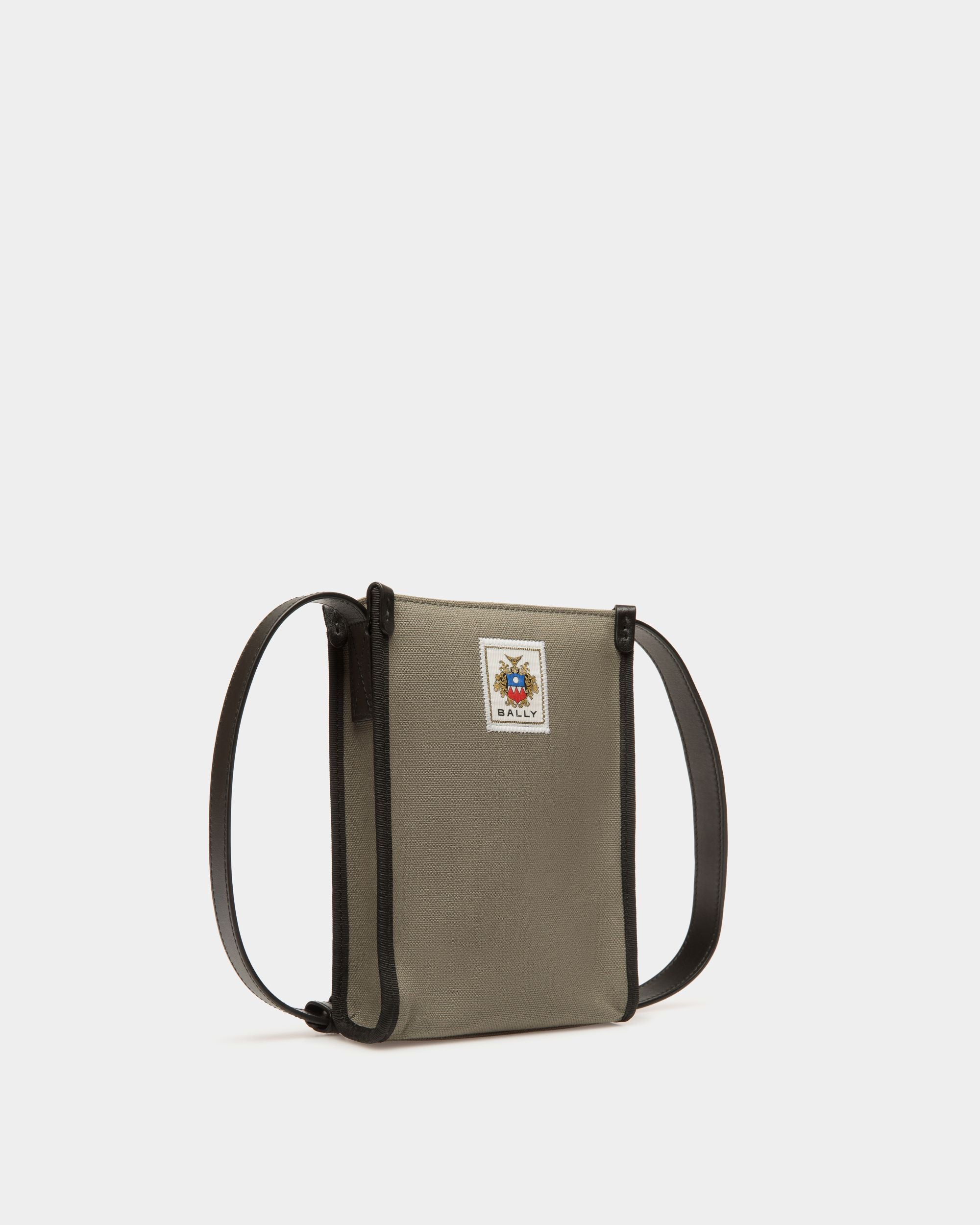Sac À Bandoulière Easy Bally En Toile De Coton Military Green - Homme - Bally - 03