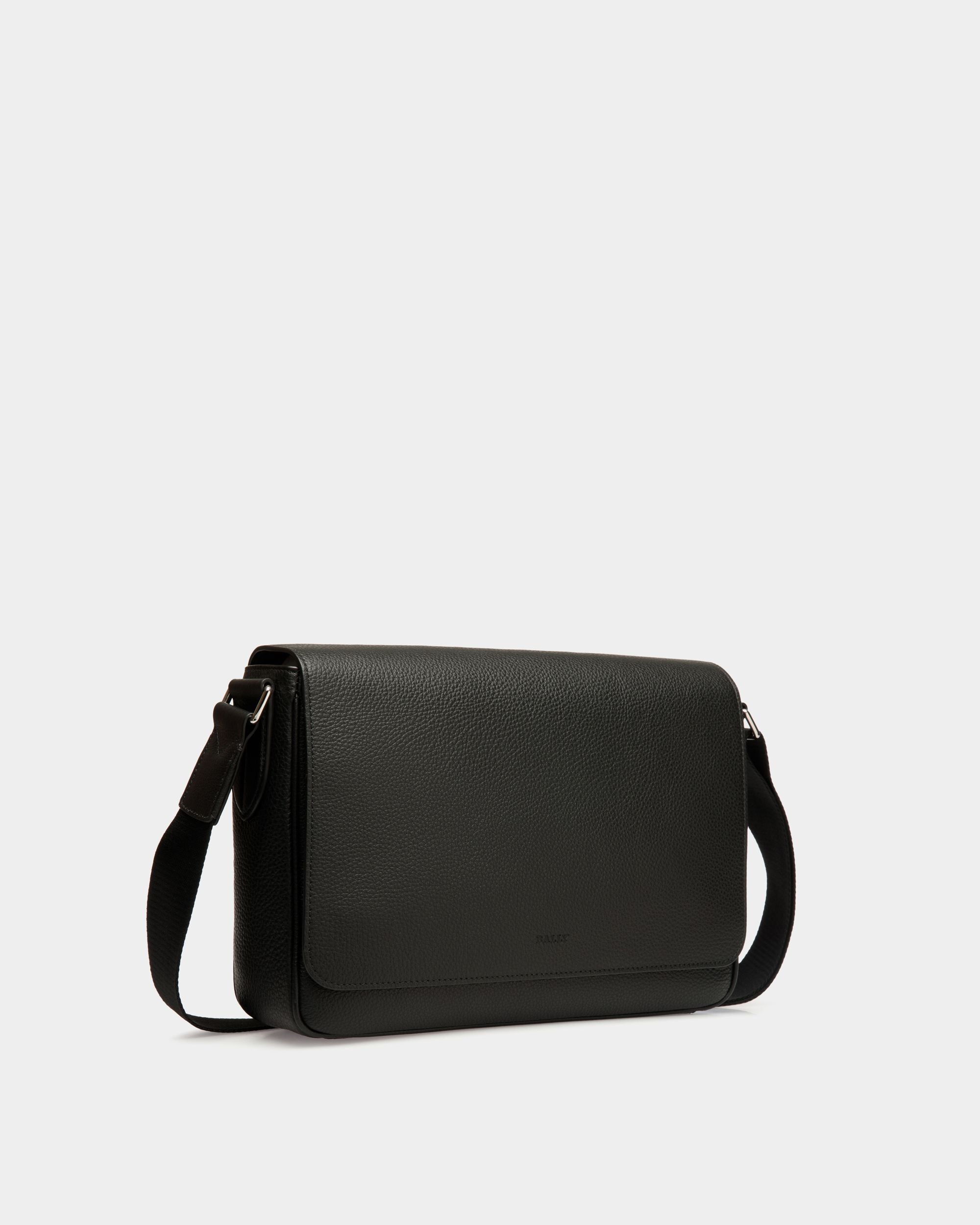 Shoulder Bag In Black Leather - Herren - Bally - 03