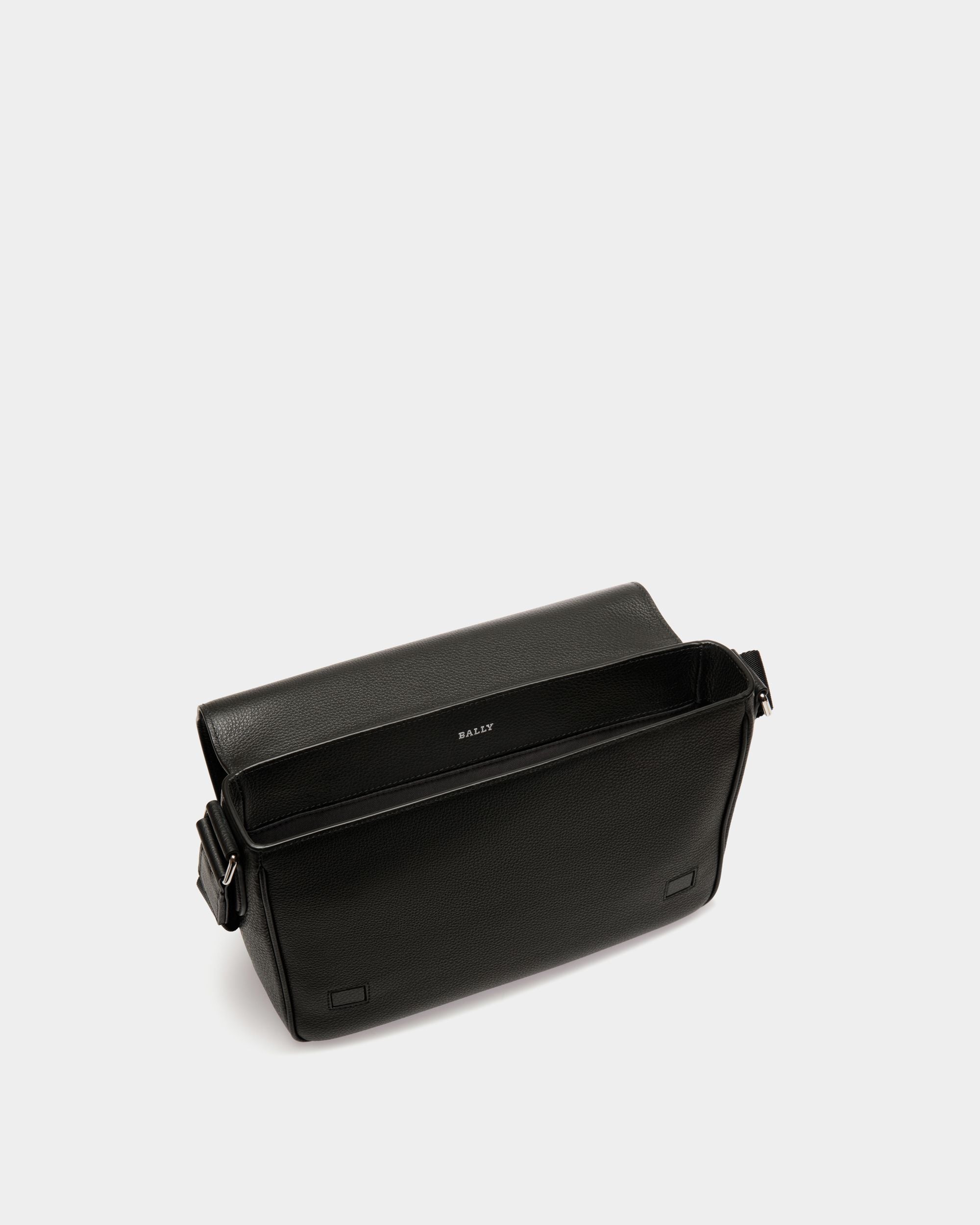 Shoulder Bag In Black Leather - Herren - Bally - 04