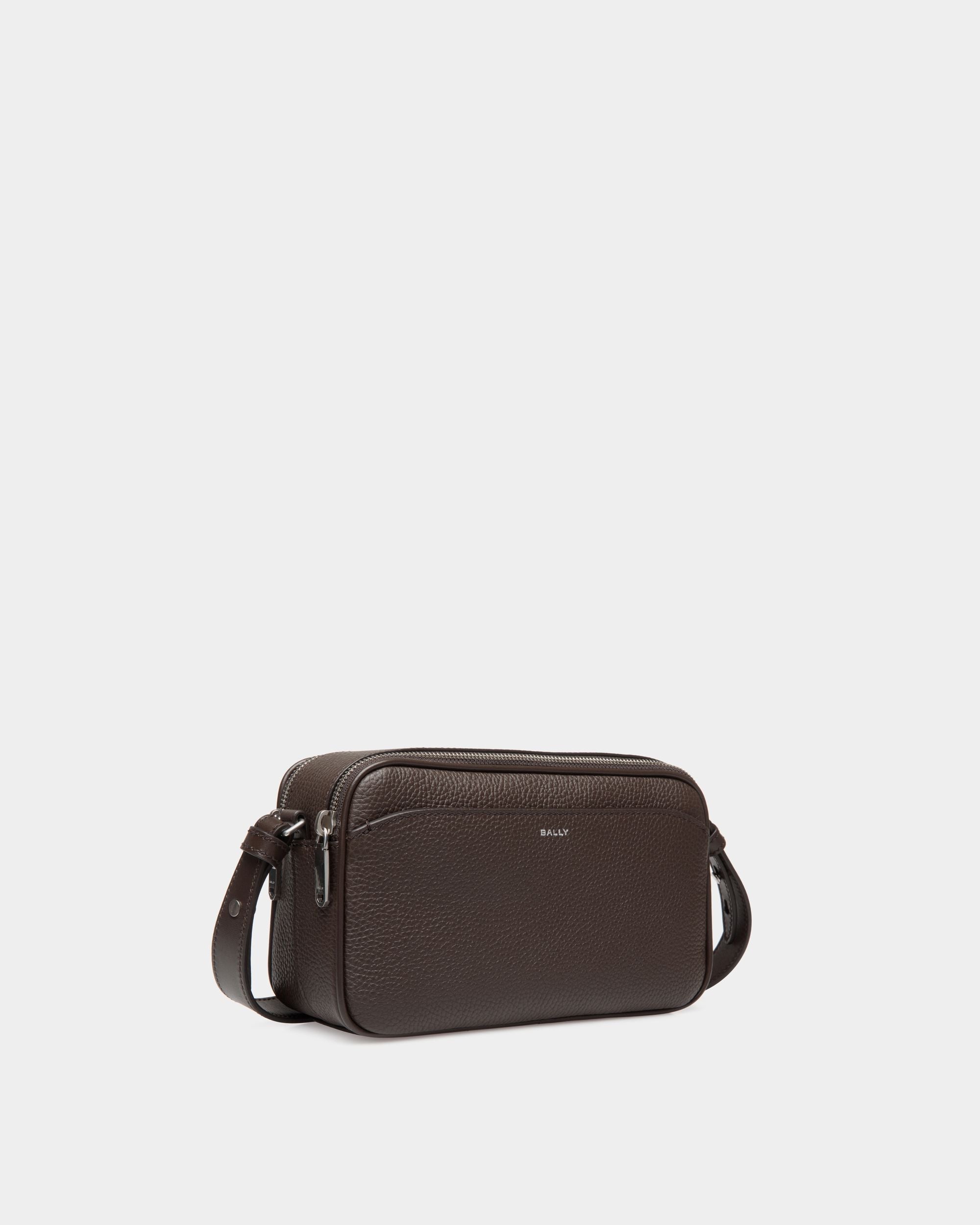 Oeden Crossbody Bag in Ebano Leather - Hombre - Bally - 03