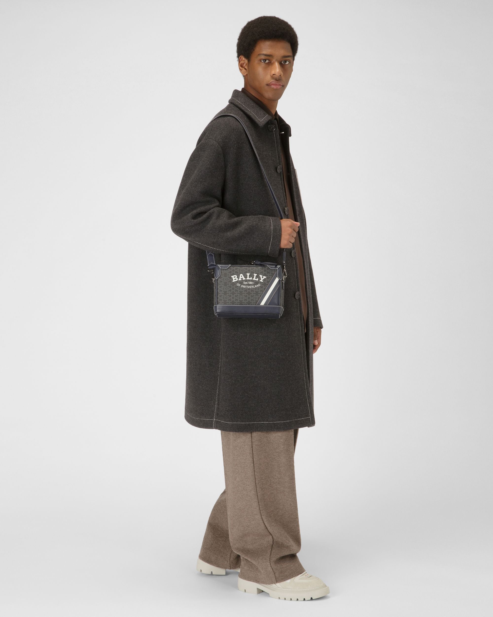Casteer Sac À Bandoulière En Tpu Gris - Homme - Bally - 07