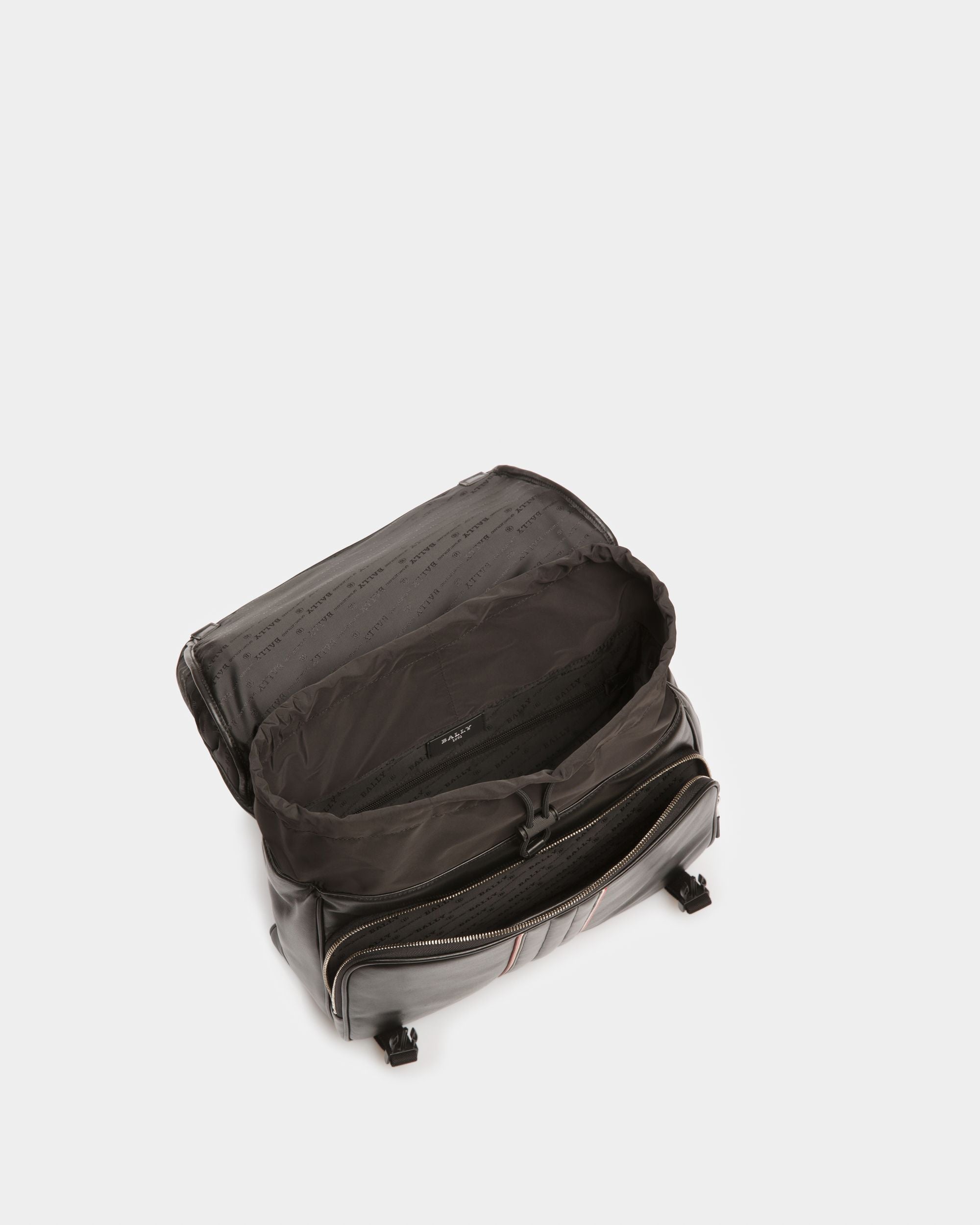 Adil Sac Messager En Cuir Noir - Homme - Bally - 04