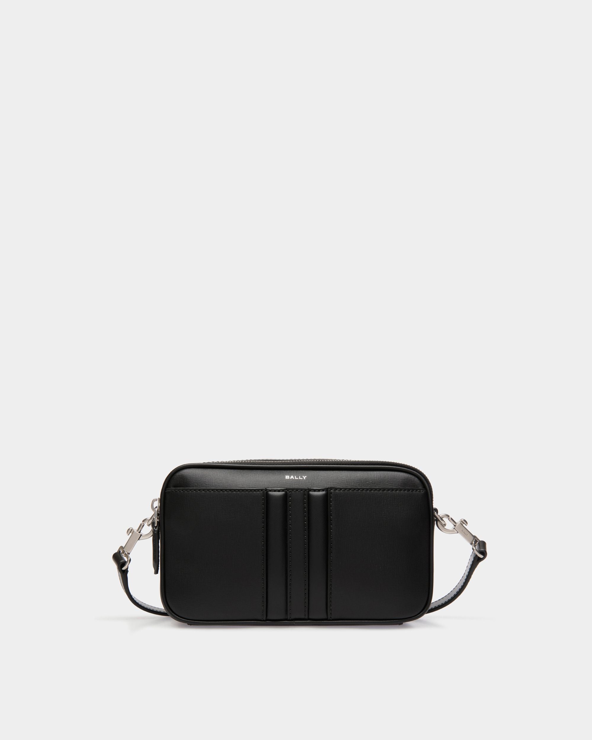 Sac À Bandoulière Mythos En Cuir Recyclé Noir - Homme - Bally - 01