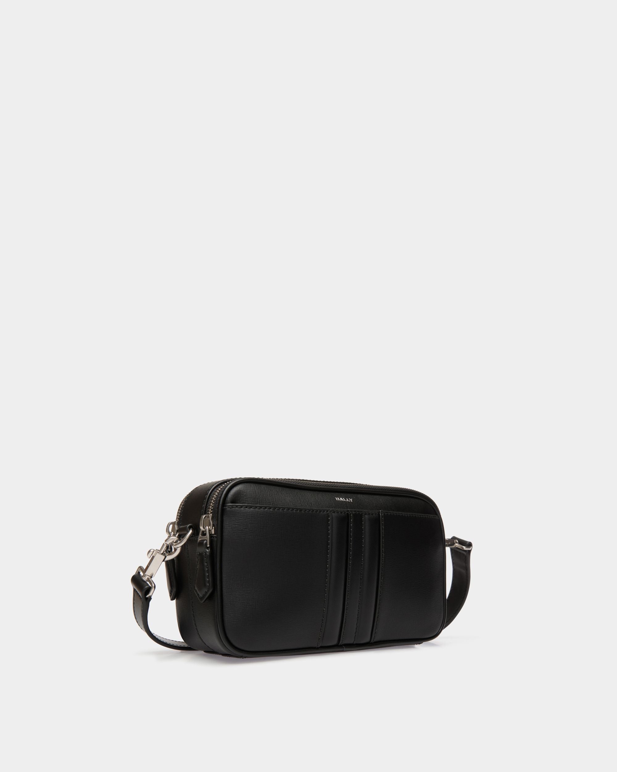 Sac À Bandoulière Mythos En Cuir Recyclé Noir - Homme - Bally - 03