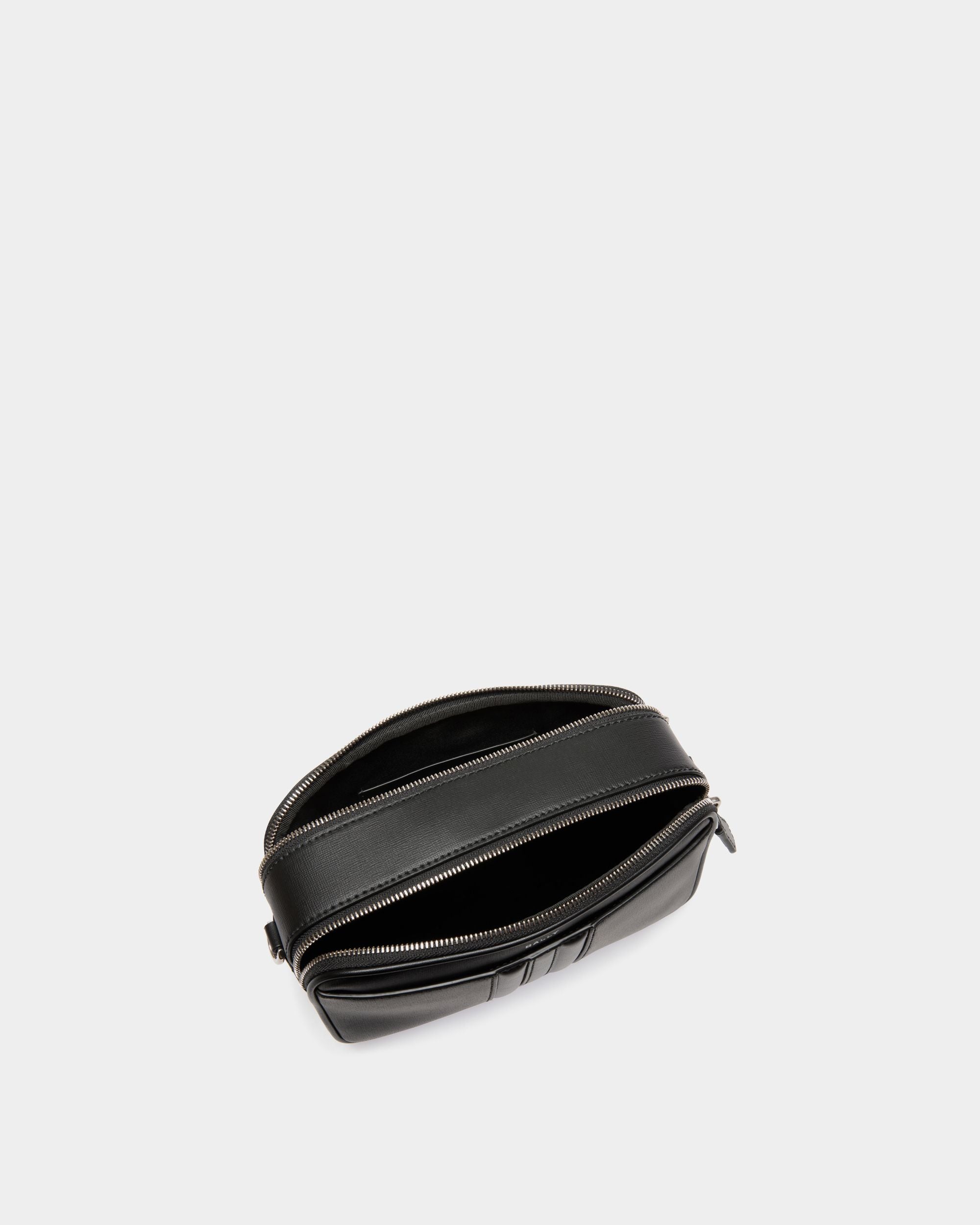 Sac À Bandoulière Mythos En Cuir Recyclé Noir - Homme - Bally - 04