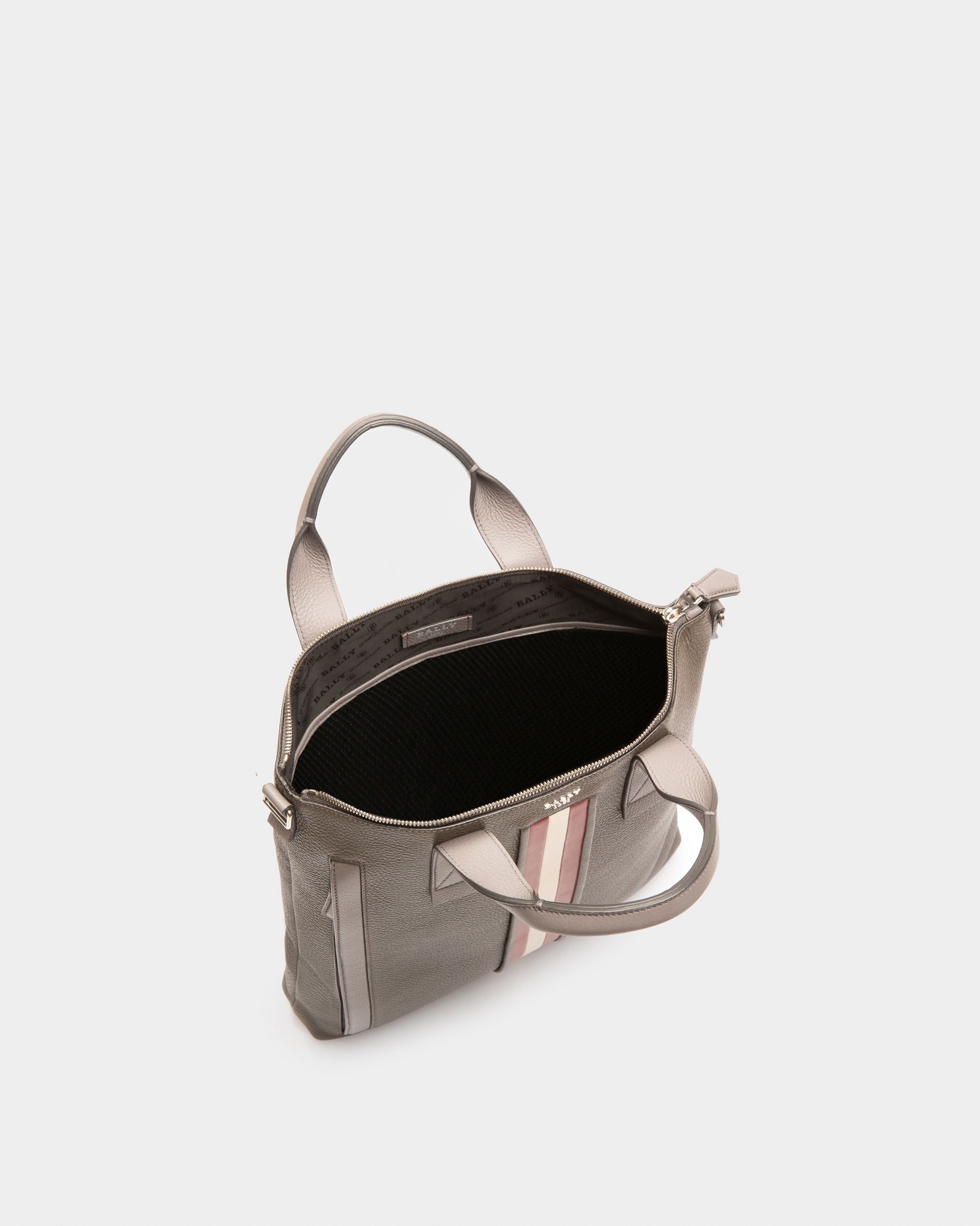 Higgins Cabas En Cuir Vert Militaire - Homme - Bally - 04