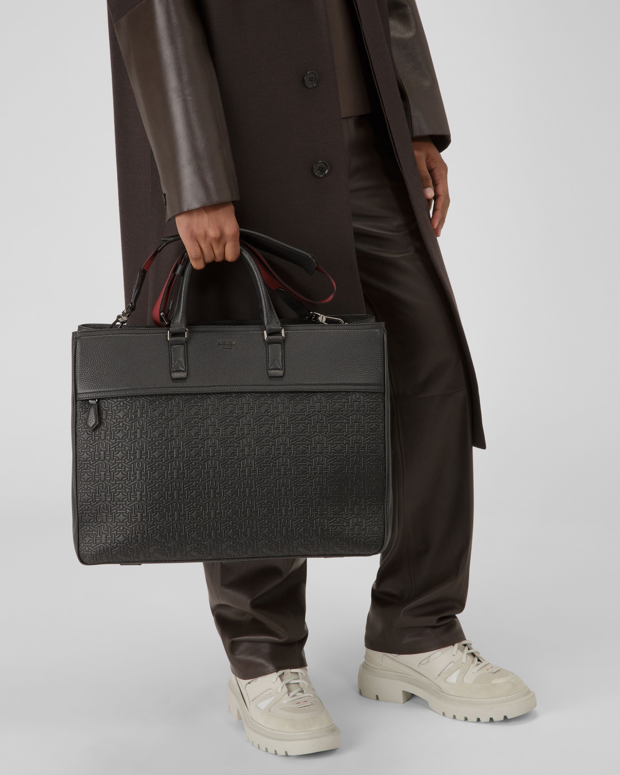 Brako Cabas En Cuir Noir - Homme - Bally - 03