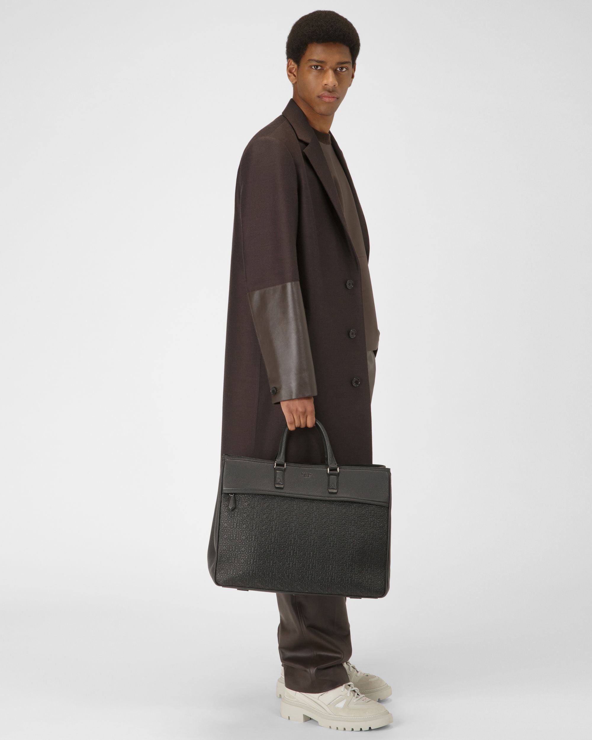 Brako Cabas En Cuir Noir - Homme - Bally - 06