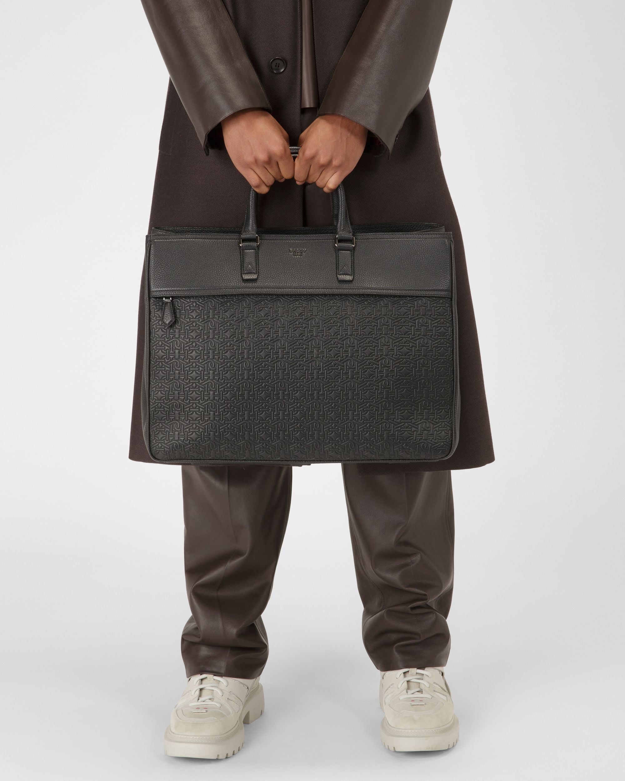 Brako Cabas En Cuir Noir - Homme - Bally - 07