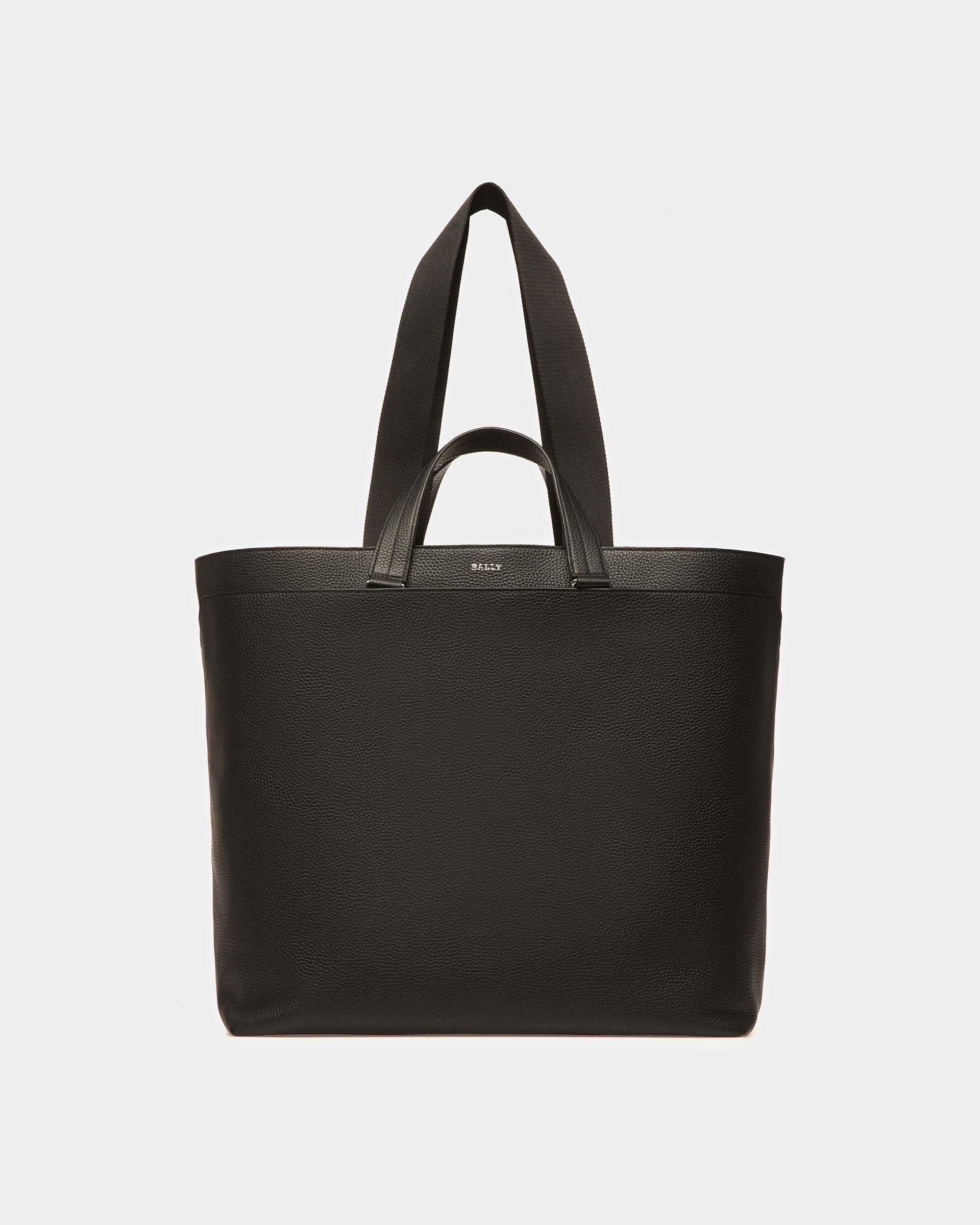 Havid Leder-Tragetasche In Schwarz Und Palladium - Herren - Bally - 01