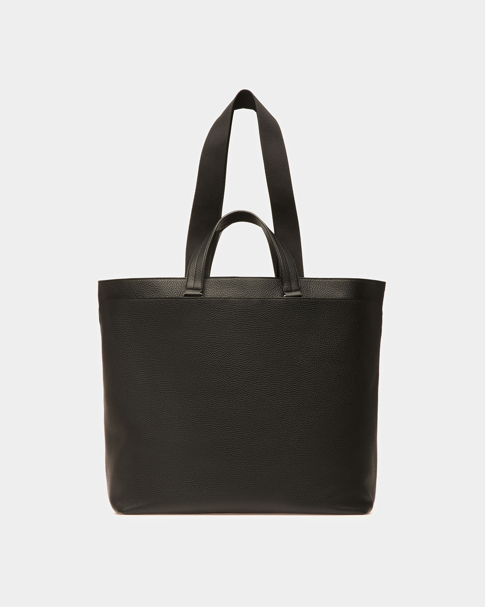 Havid Leder-Tragetasche In Schwarz Und Palladium - Herren - Bally - 03