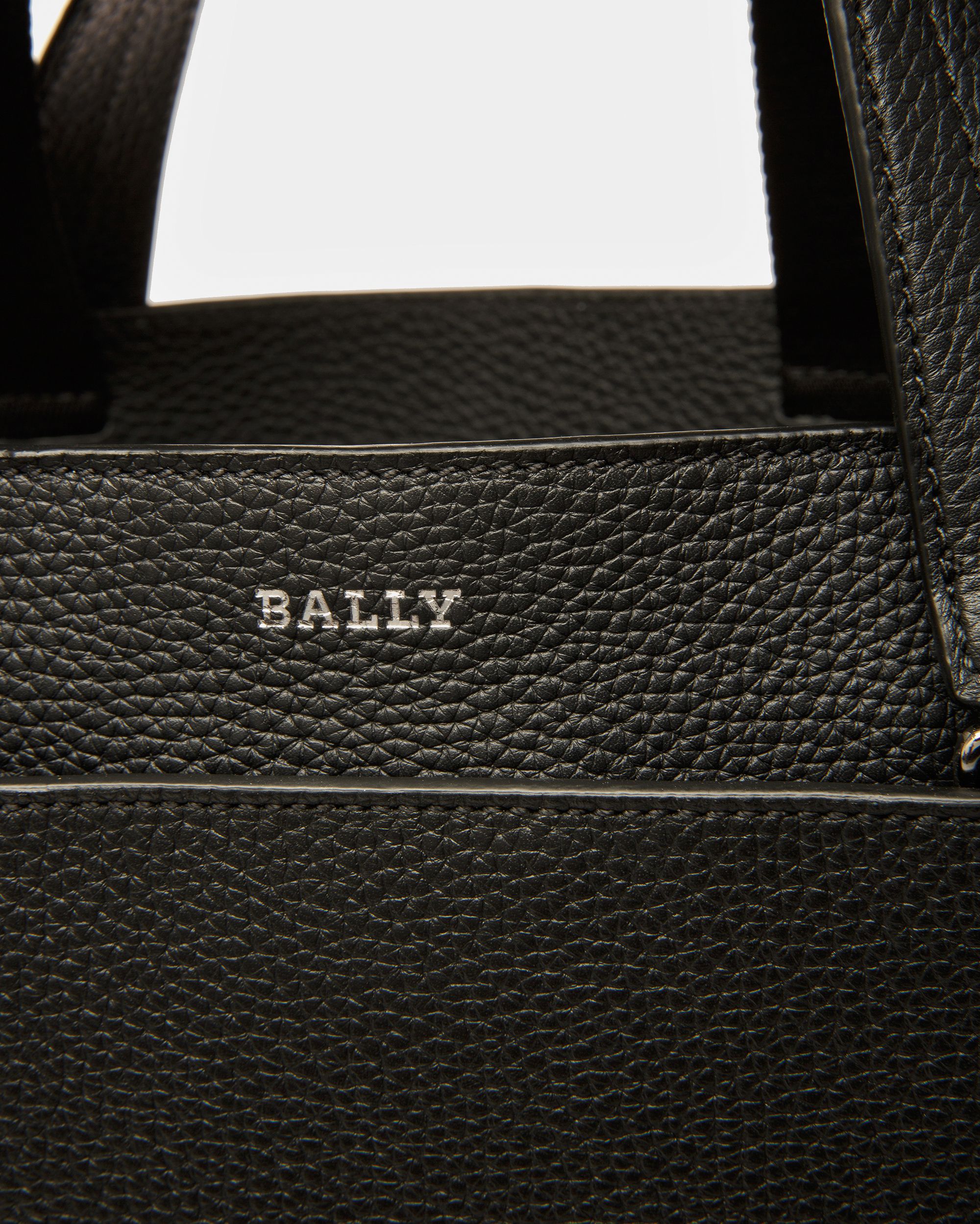 Havid Leder-Tragetasche In Schwarz Und Palladium - Herren - Bally - 05