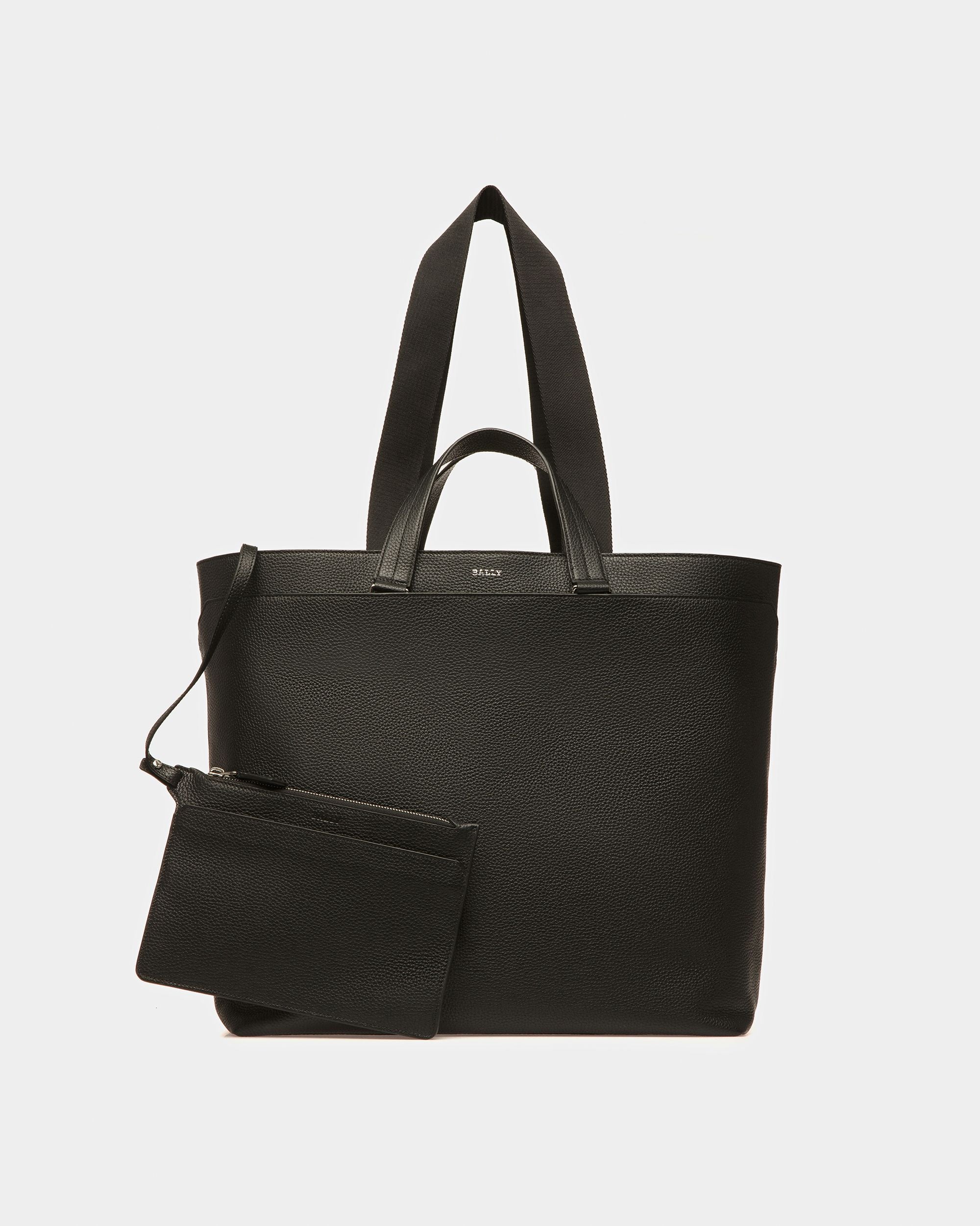 Havid Leder-Tragetasche In Schwarz Und Palladium - Herren - Bally - 06