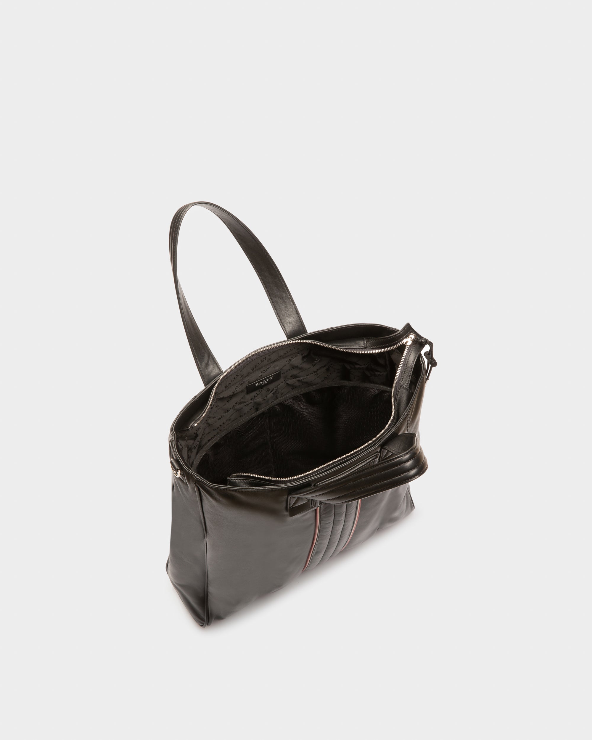 Arienn Cabas En Cuir Noir - Homme - Bally - 04