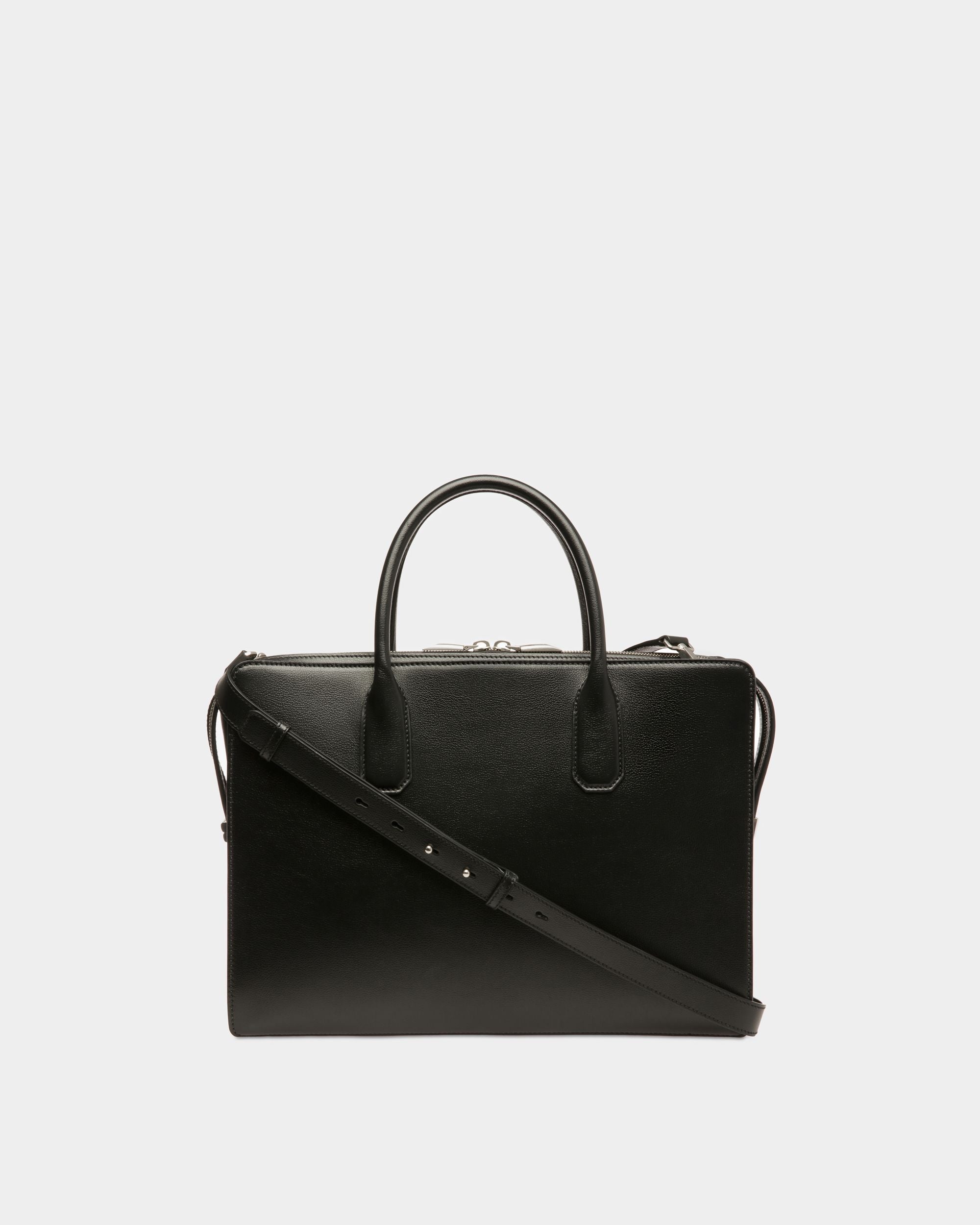 Sac Cabas En Cuir Noir - Homme - Bally - 02