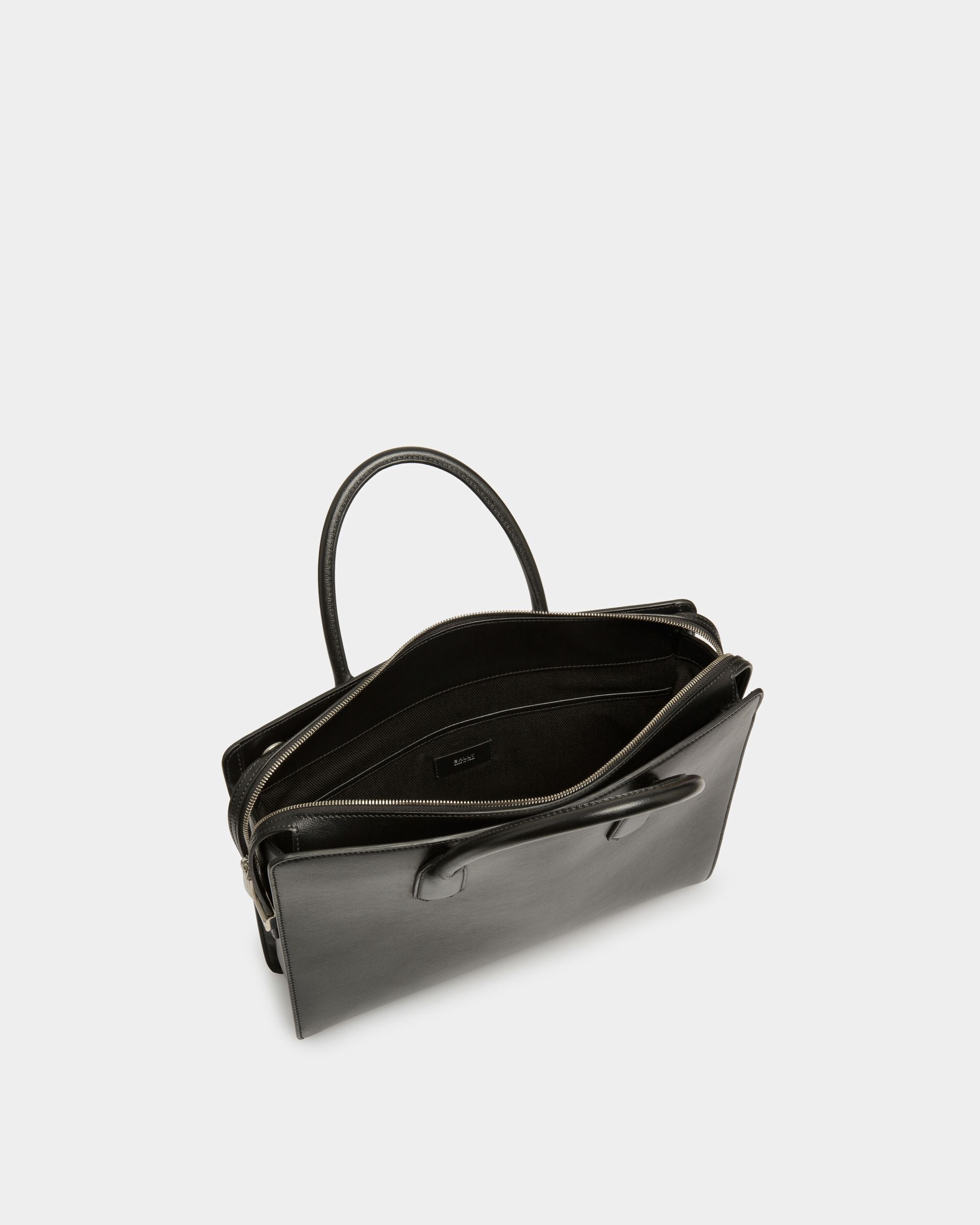 Sac Cabas En Cuir Noir - Homme - Bally - 04