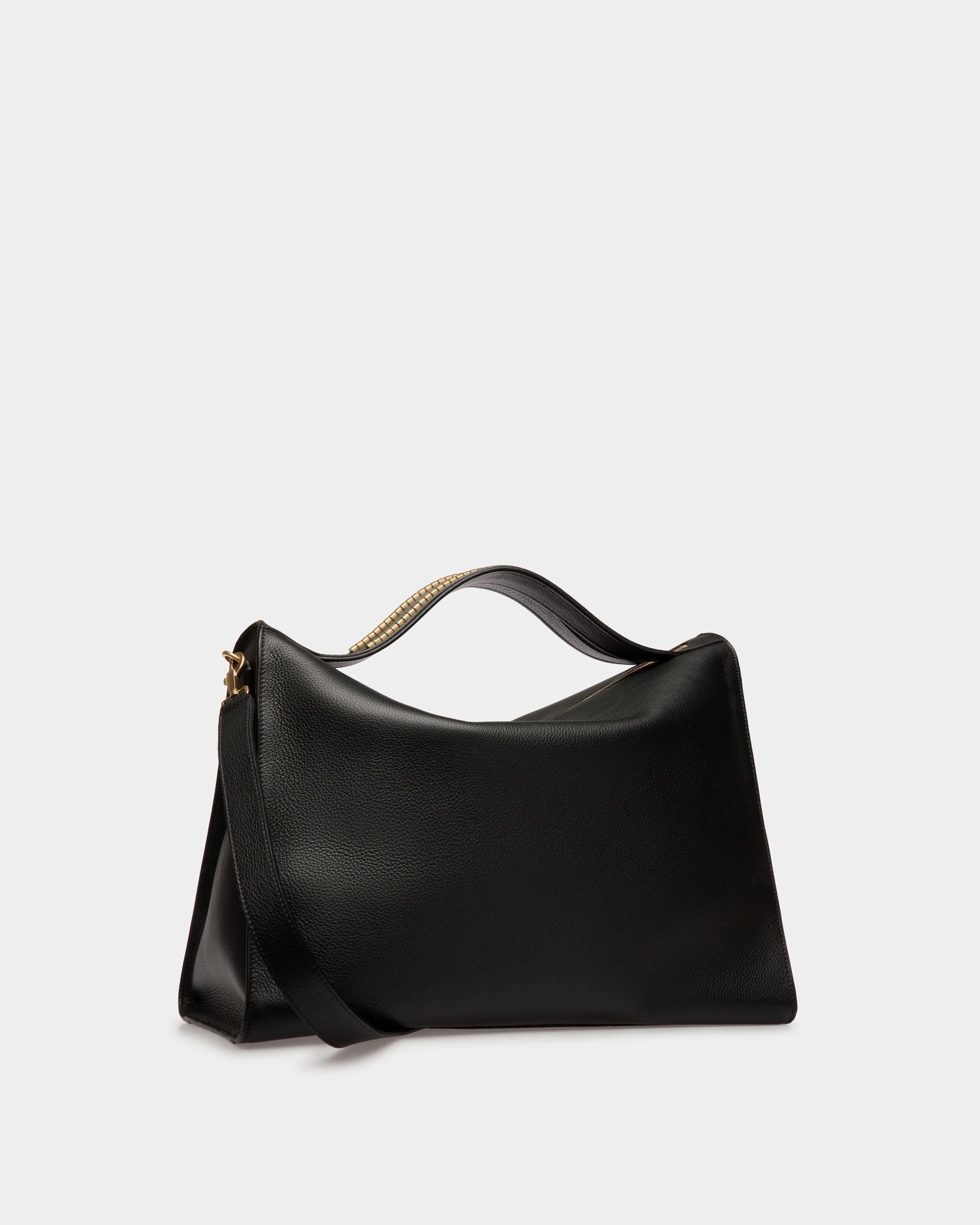 Arkle Soft Tote Bag In Black Leather - Men's - Bally - 03