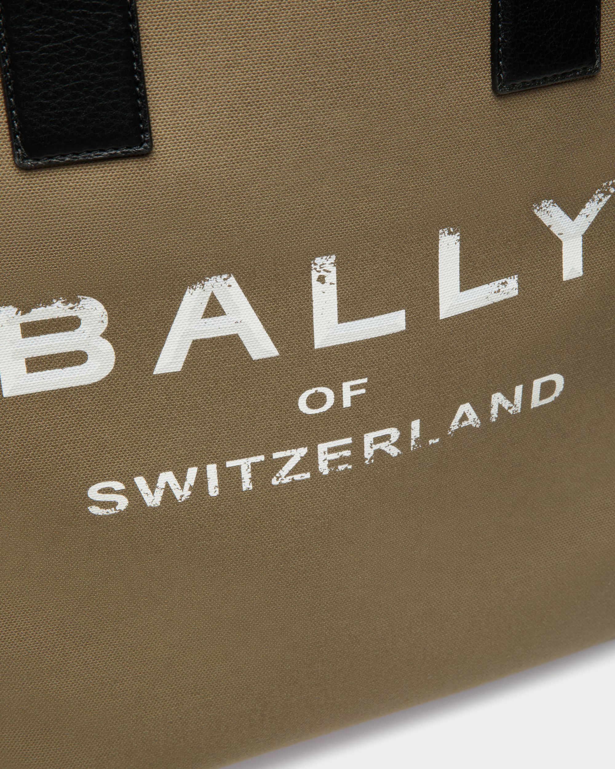 Arkle Tragetasche Aus Canvas In Khaki - Herren - Bally - 05