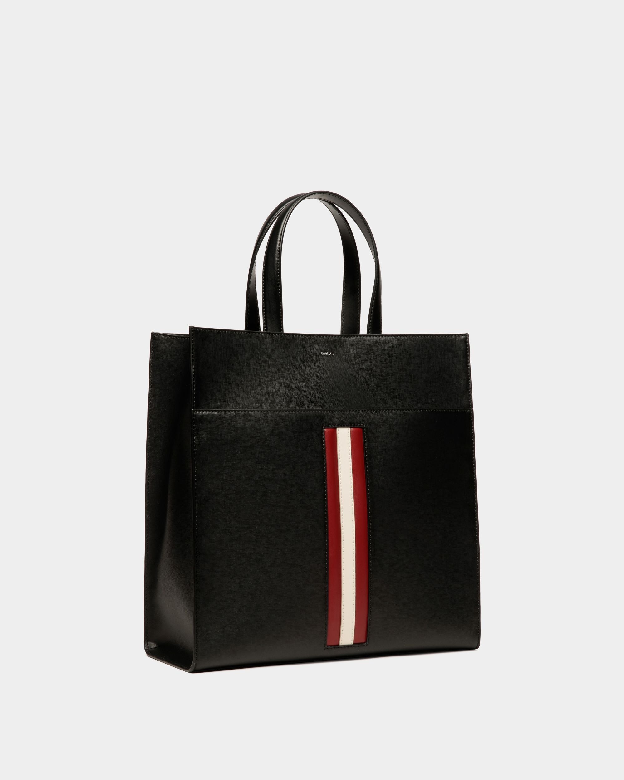 Cabas Mythos En Cuir Recyclé Noir - Homme - Bally - 03
