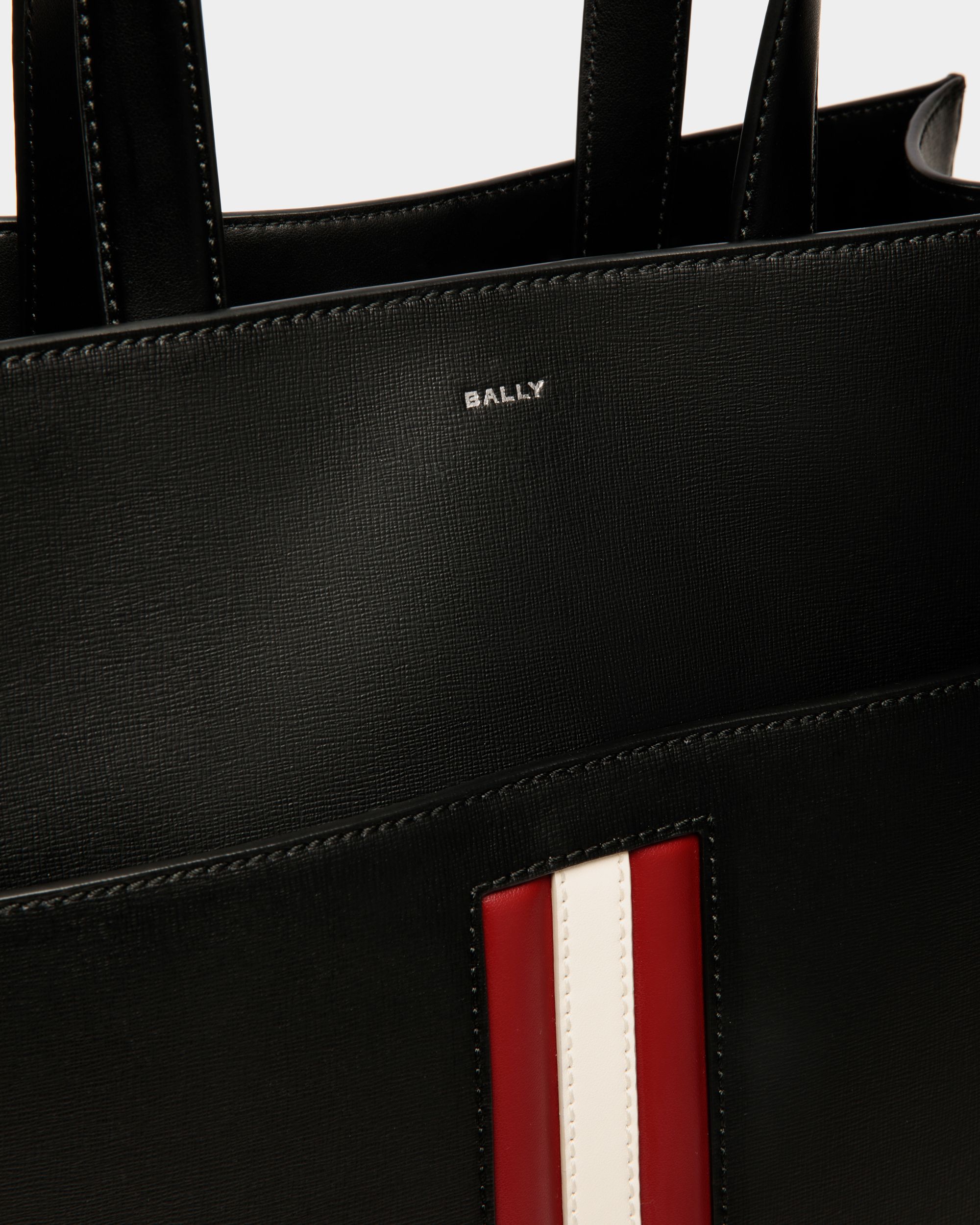 Cabas Mythos En Cuir Recyclé Noir - Homme - Bally - 04