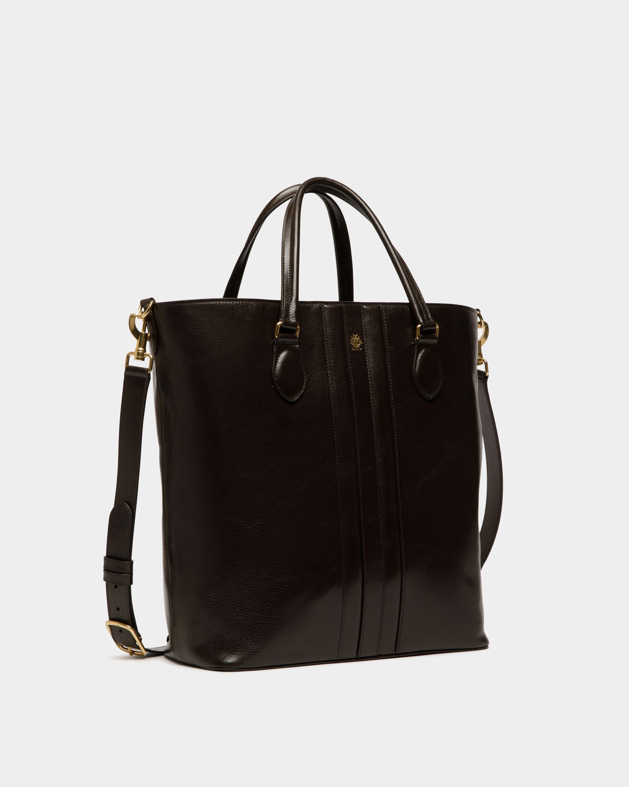 Sac Cabas Beckett En Cuir Ebano - Homme - Bally - 04
