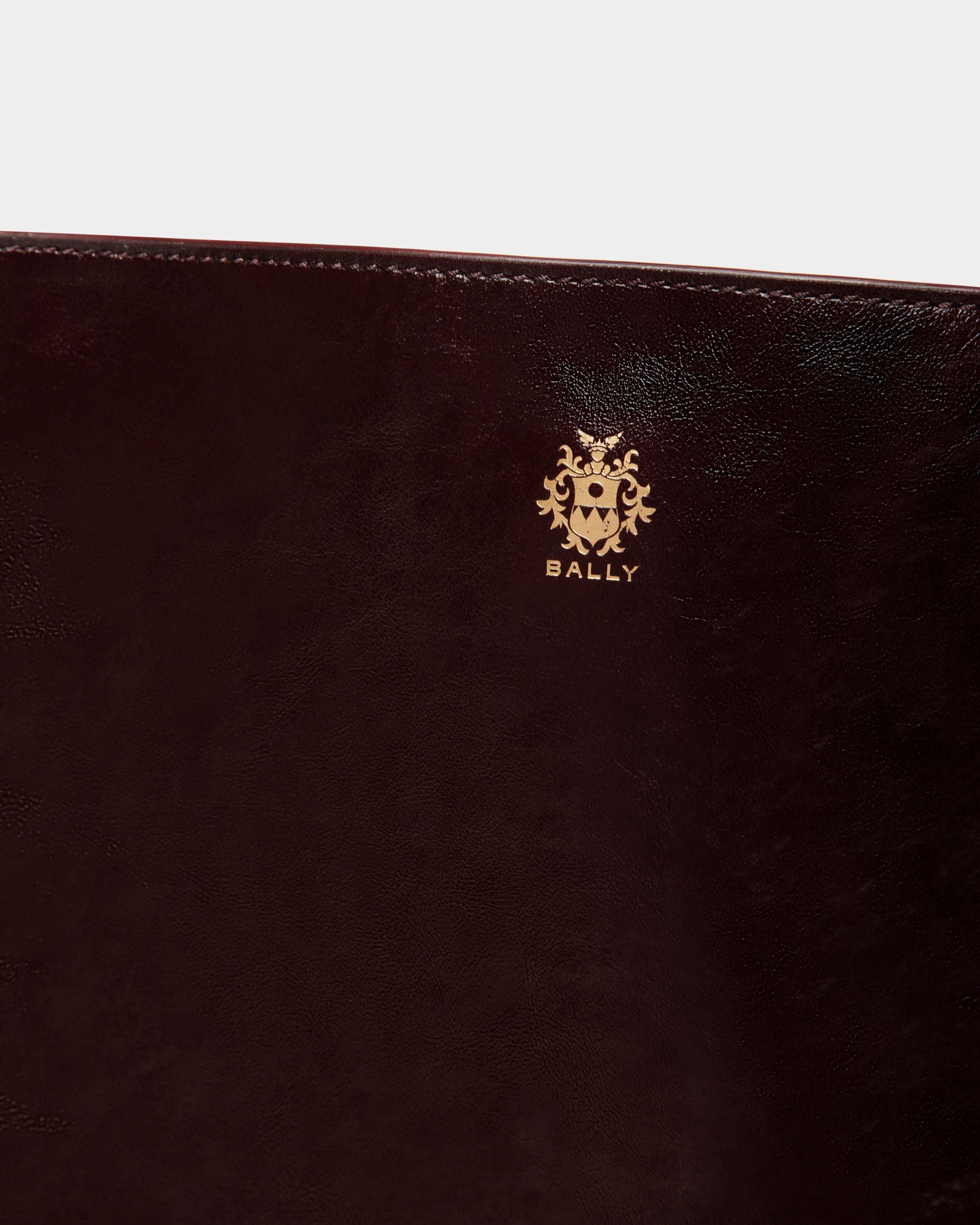 Sac Cabas Beckett En Cuir Deep Burgundy - Homme - Bally - 06