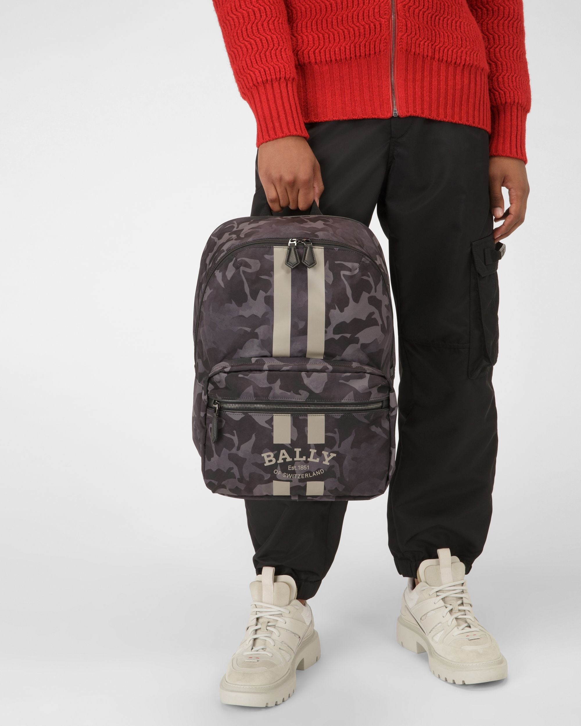 Fixie Rucksack Aus Schwarzem Nylon - Herren - Bally - 02