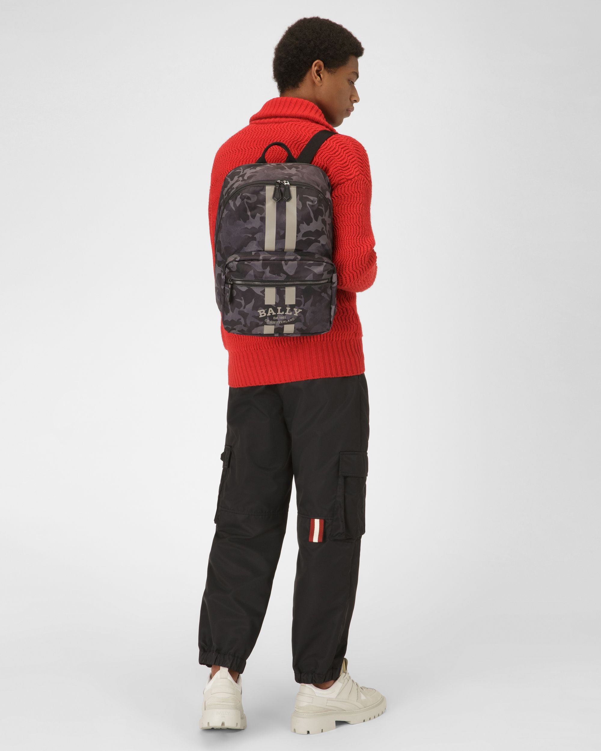 Fixie Rucksack Aus Schwarzem Nylon - Herren - Bally - 08