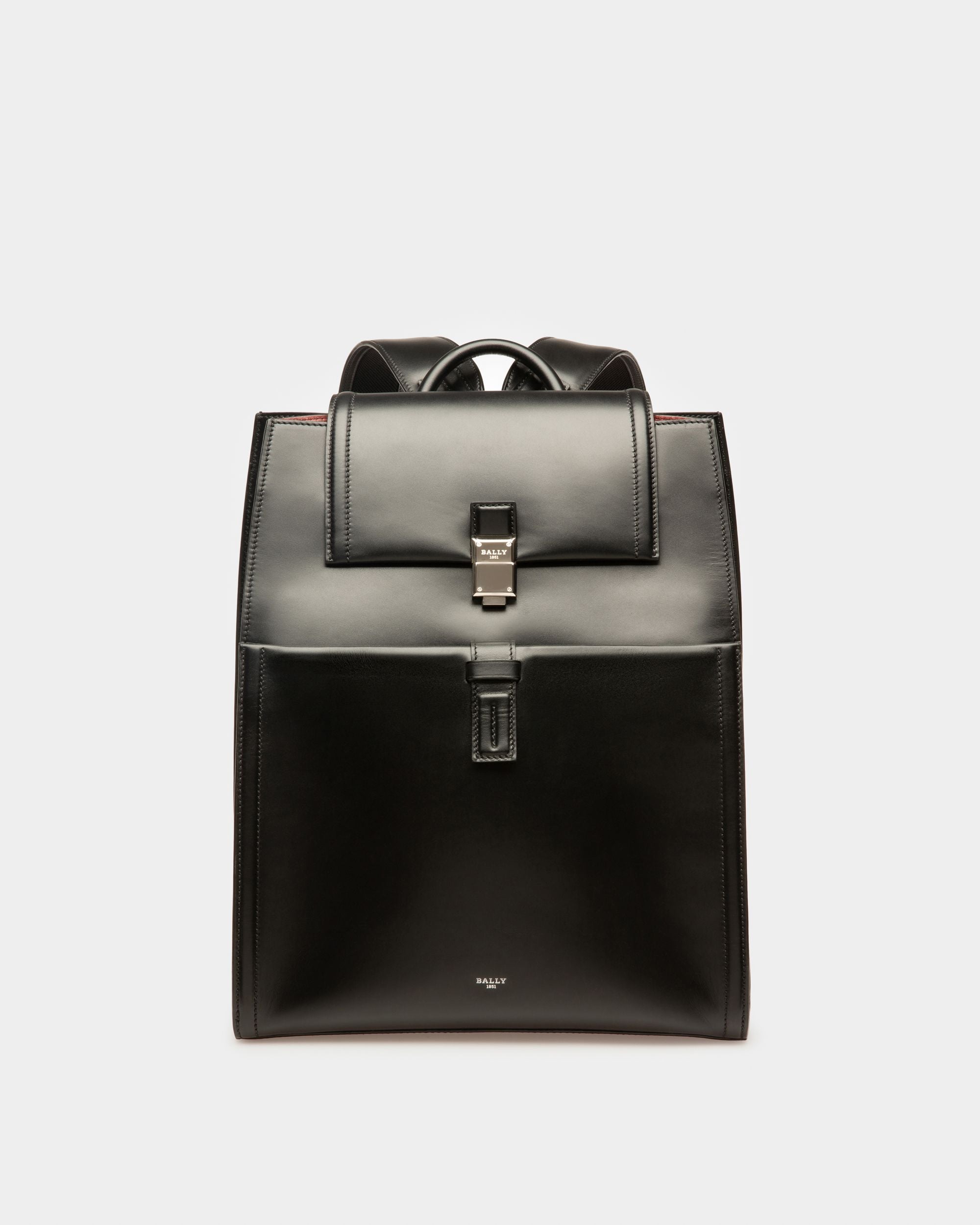 Shonny Sac À Dos En Cuir Noir - Homme - Bally - 01