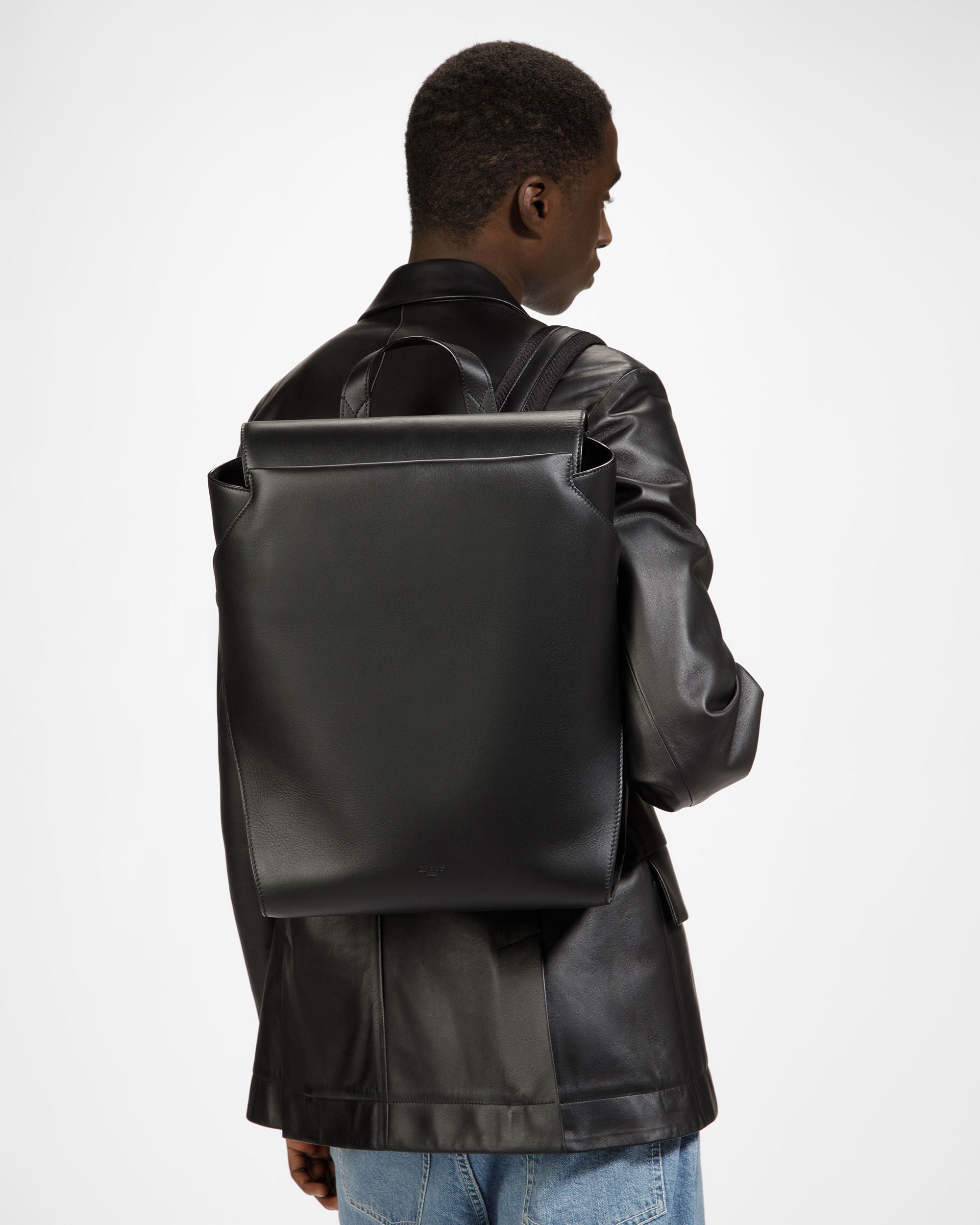 Azorin Rucksack Aus Leder In Schwarz - Herren - Bally - 02