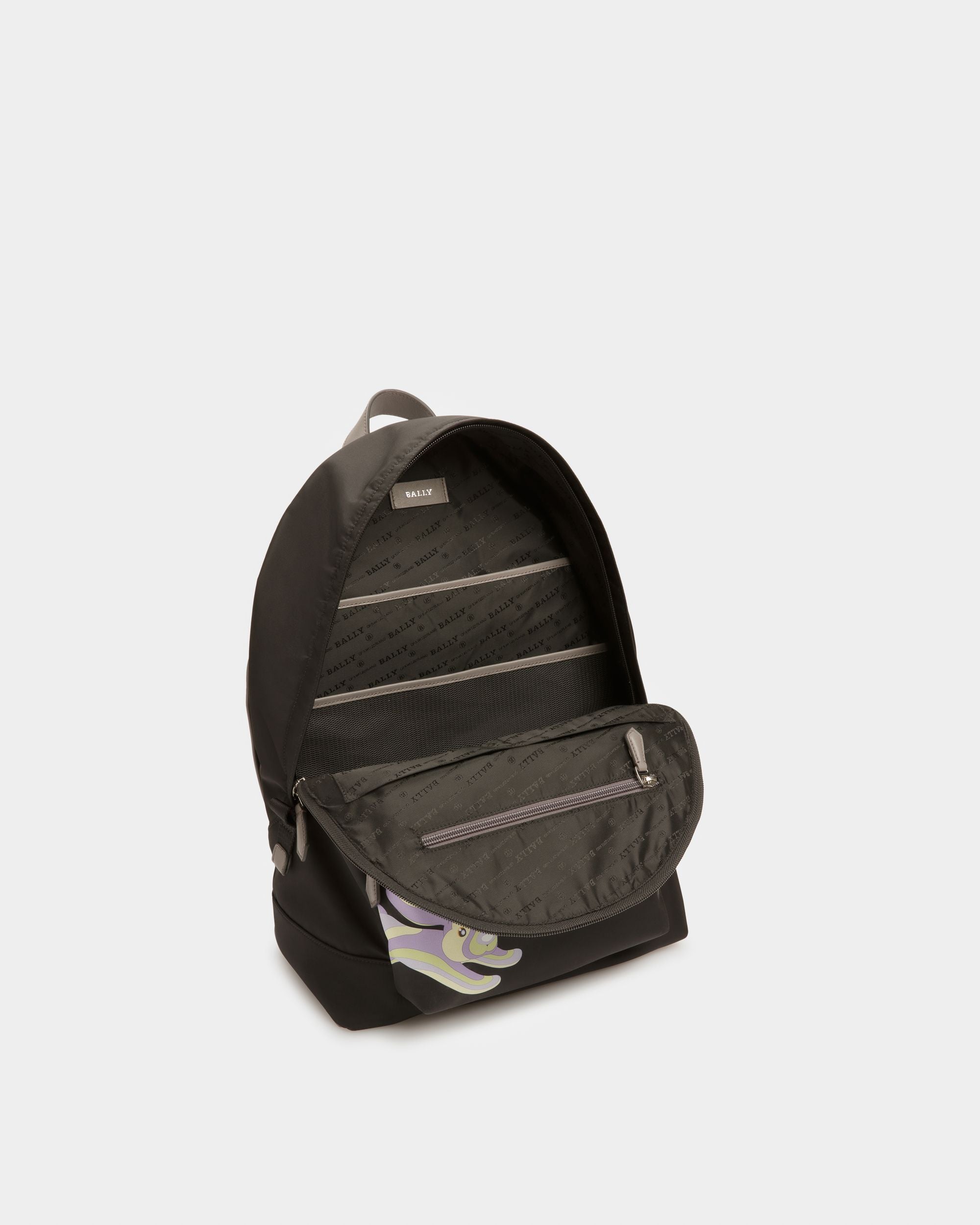 Harper Rucksack Aus Nylon Und Leder In Schwarz - Herren - Bally - 02