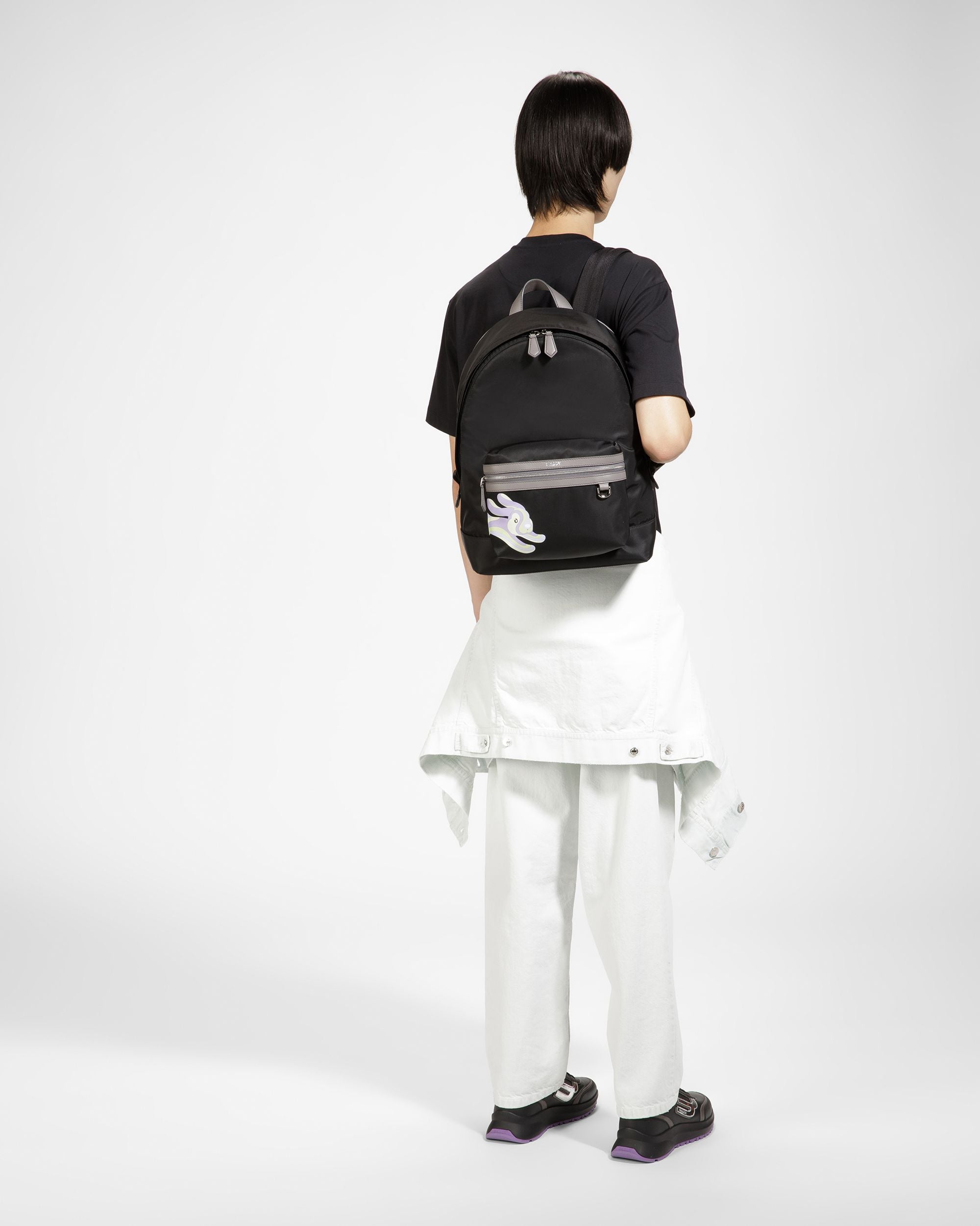 Harper Rucksack Aus Nylon Und Leder In Schwarz - Herren - Bally - 04