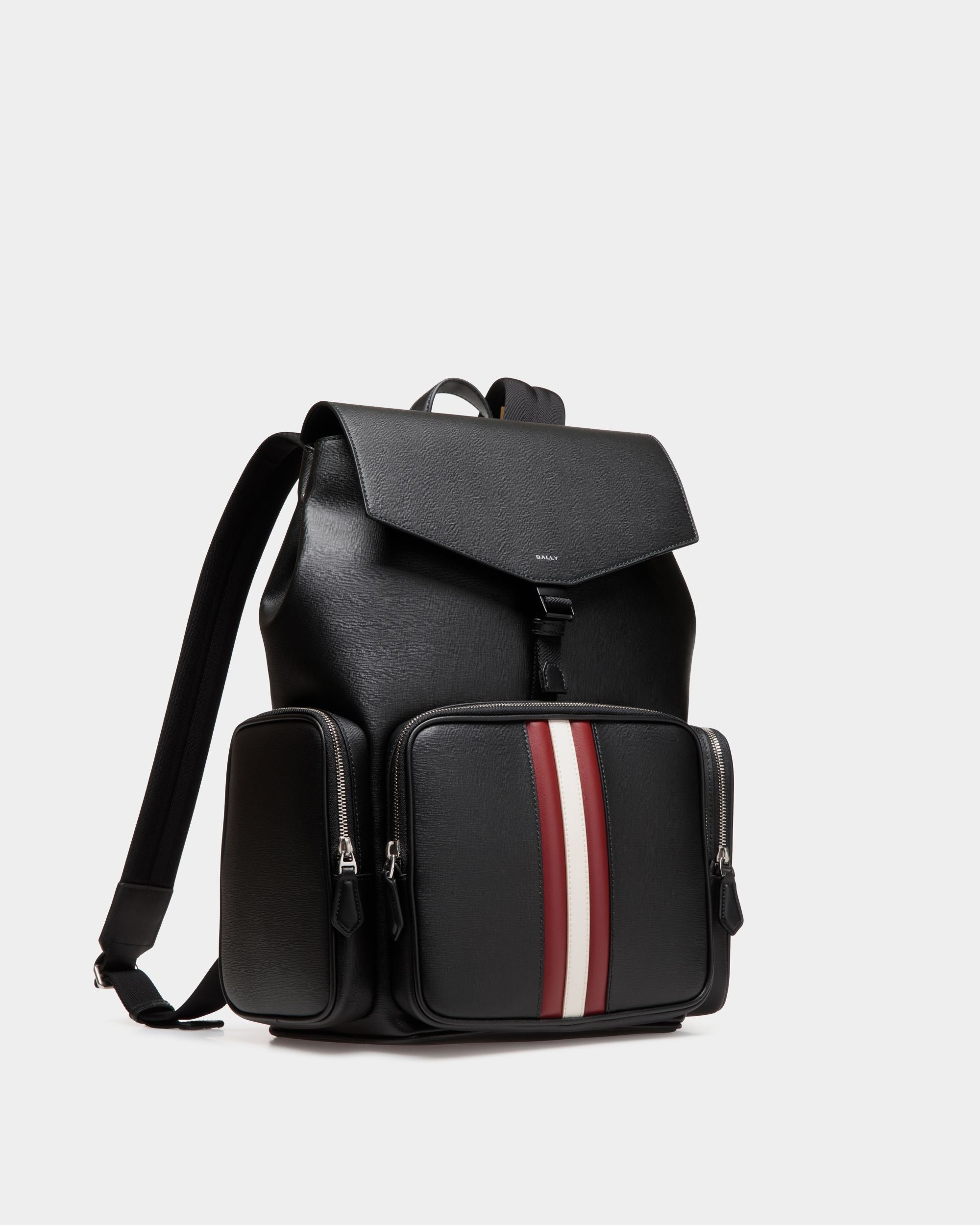 Mythos Rucksack Aus Recyceltem Leder In Schwarz - Herren - Bally - 04