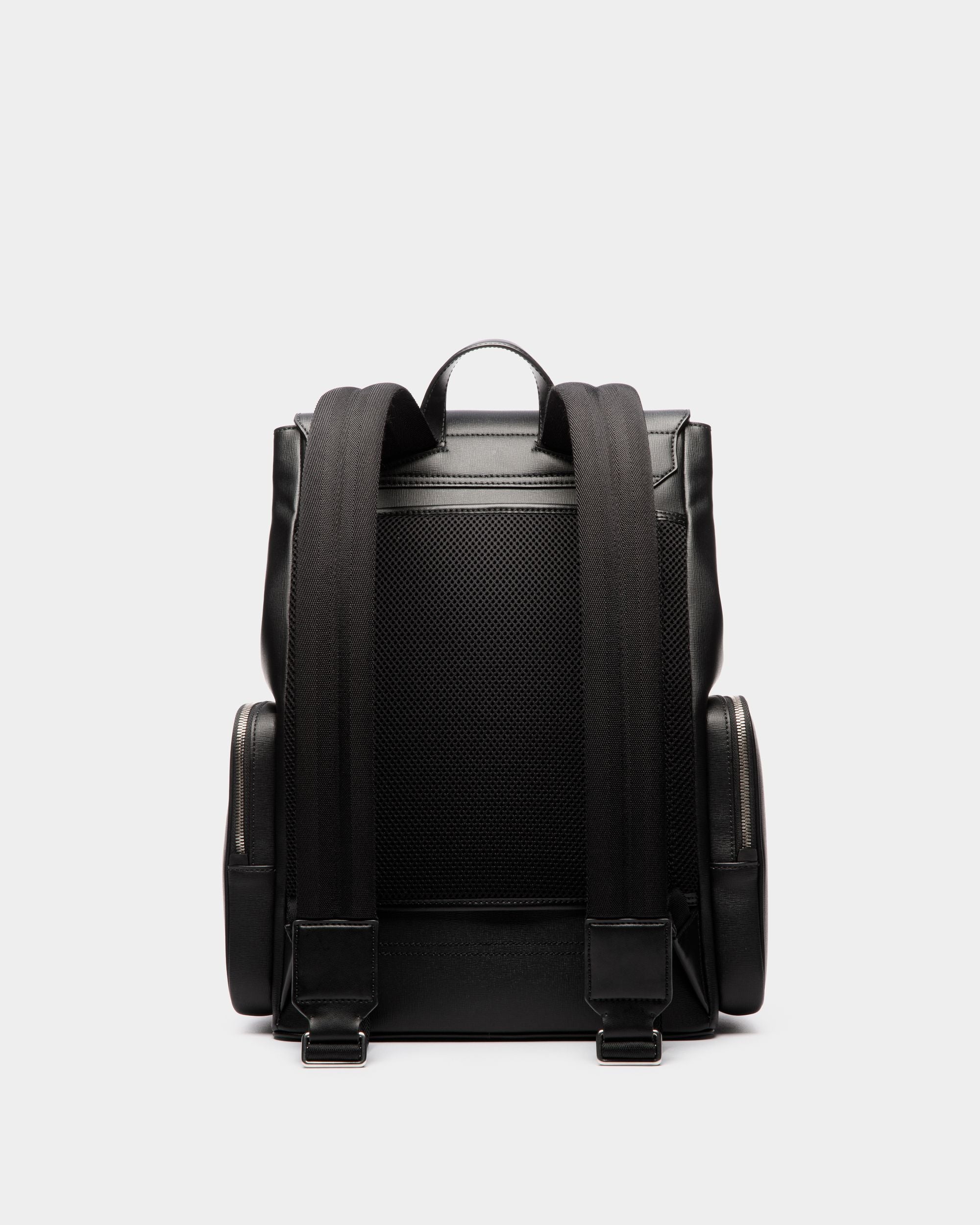 Sac À Dos Mythos En Cuir Recyclé Noir - Homme - Bally - 02