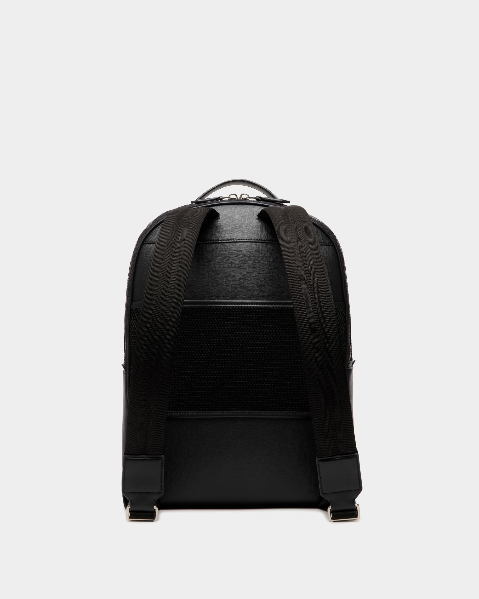 Sac À Dos Mythos En Cuir Recyclé Noir - Homme - Bally - 02