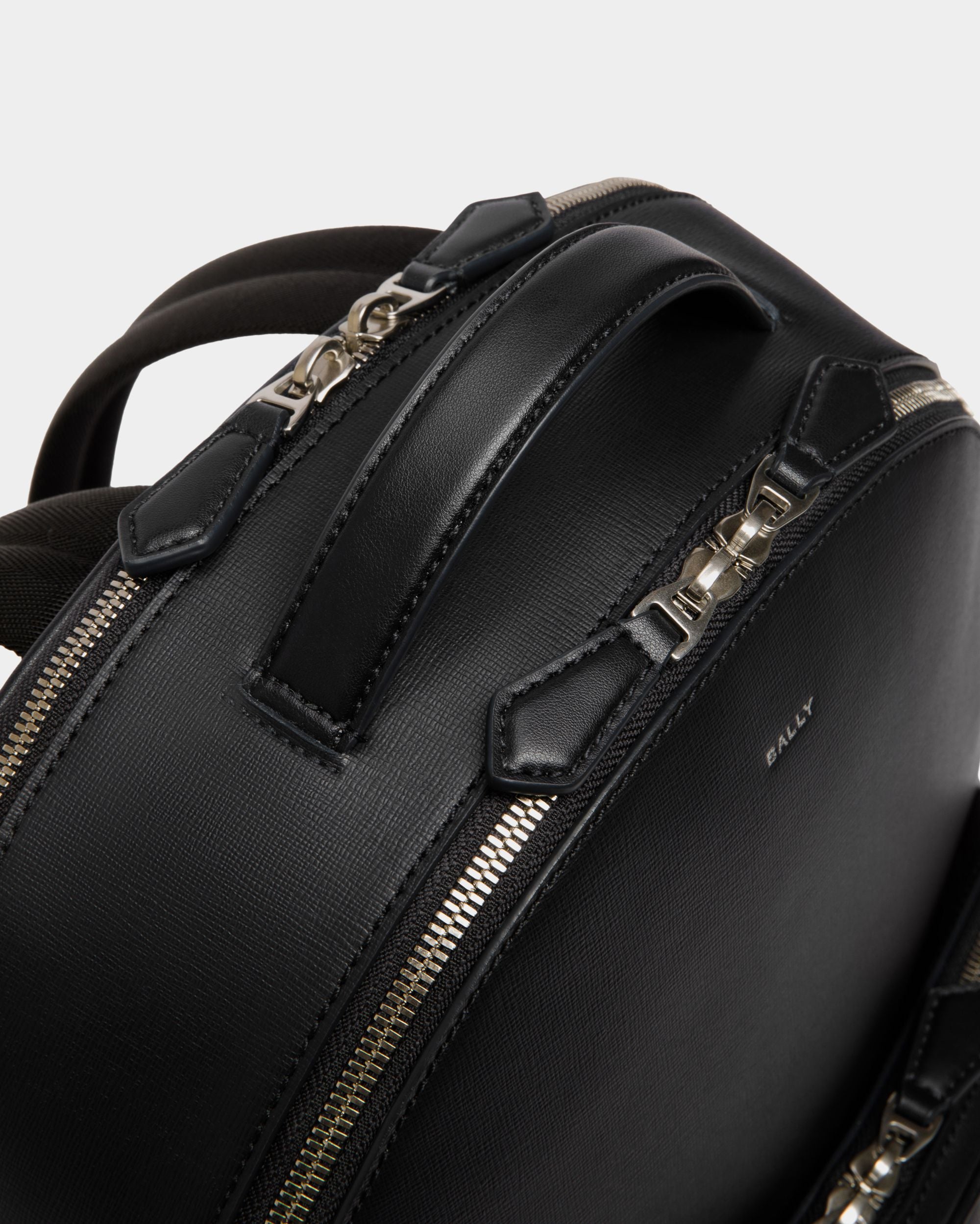 Sac À Dos Mythos En Cuir Recyclé Noir - Homme - Bally - 04