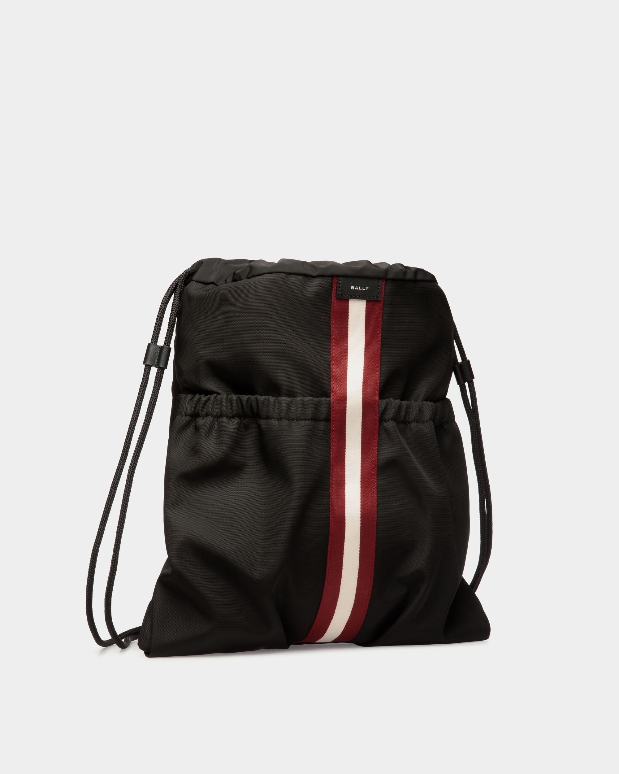Code Backpack in Black Nylon - Homme - Bally - 03