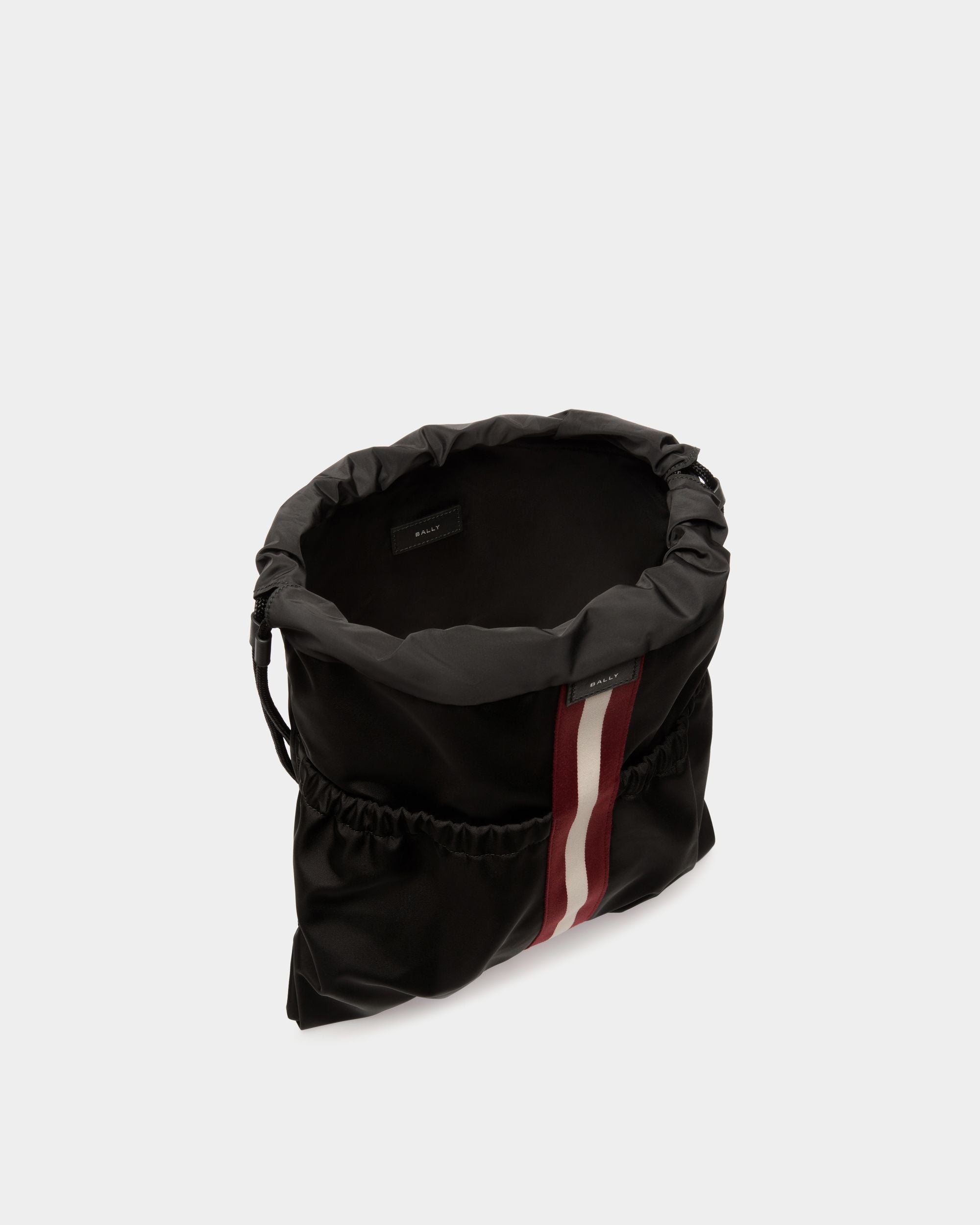Code Backpack in Black Nylon - Homme - Bally - 04