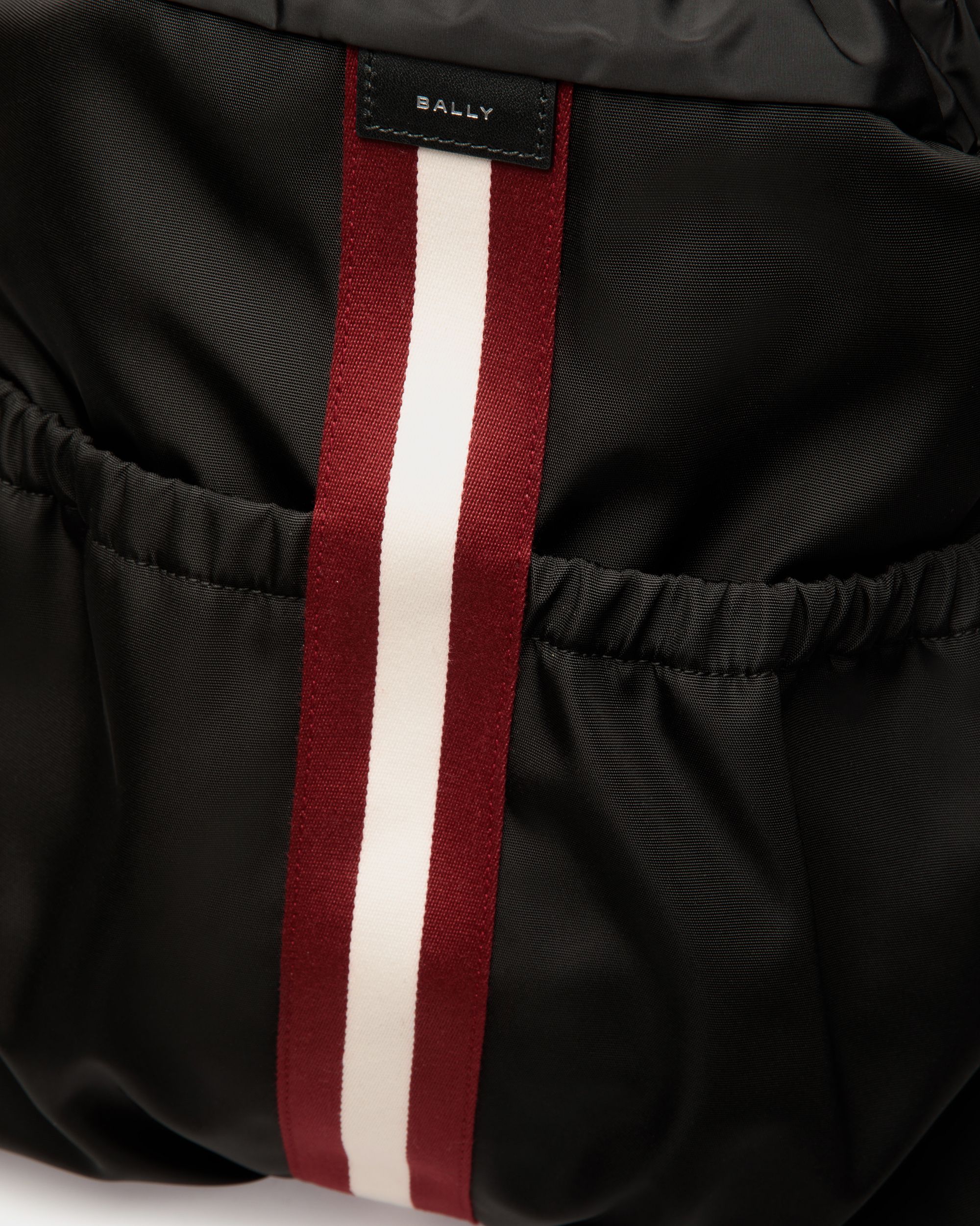 Code Backpack in Black Nylon - Homme - Bally - 05