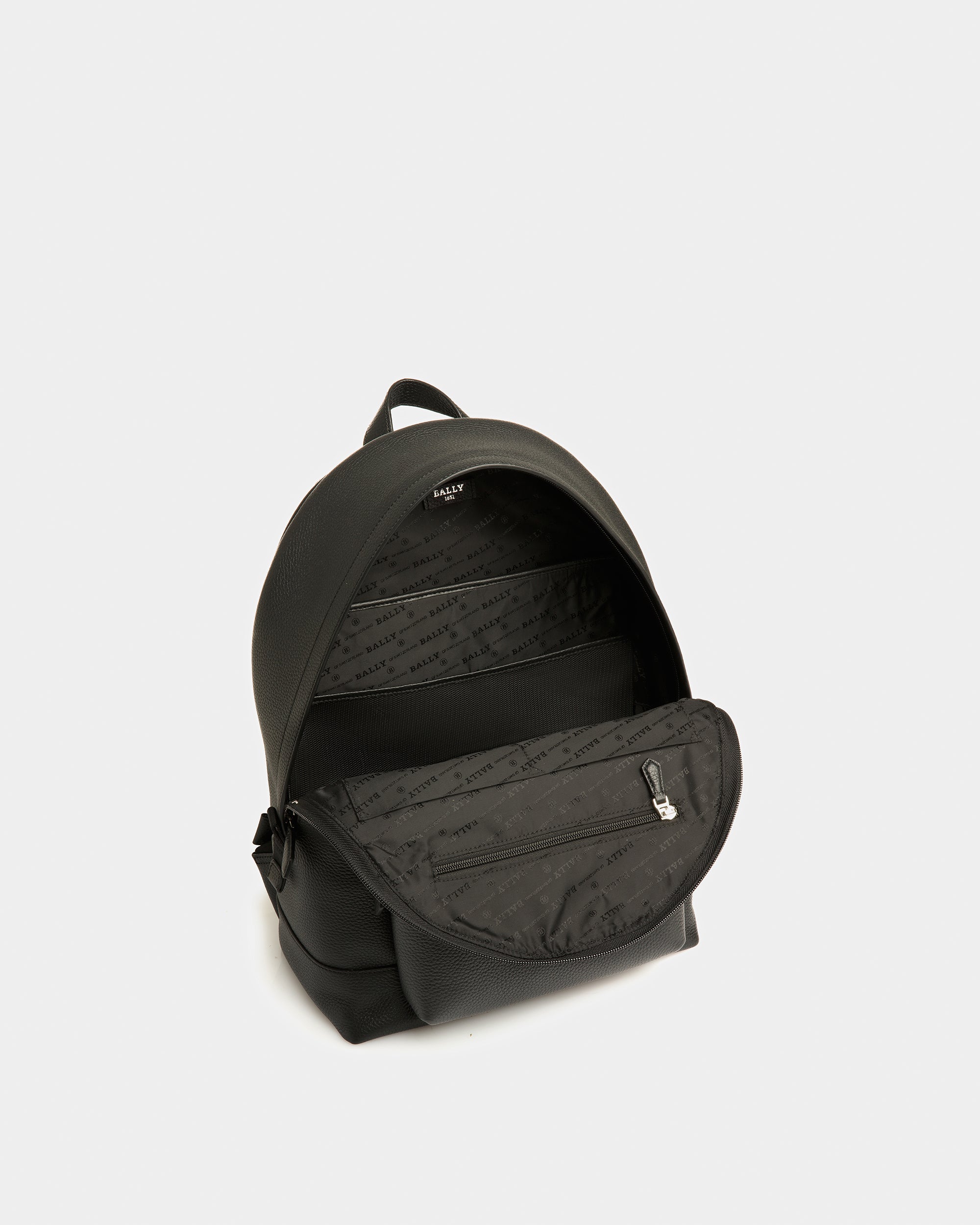 Harper Lederrucksack In Schwarz - Herren - Bally - 02