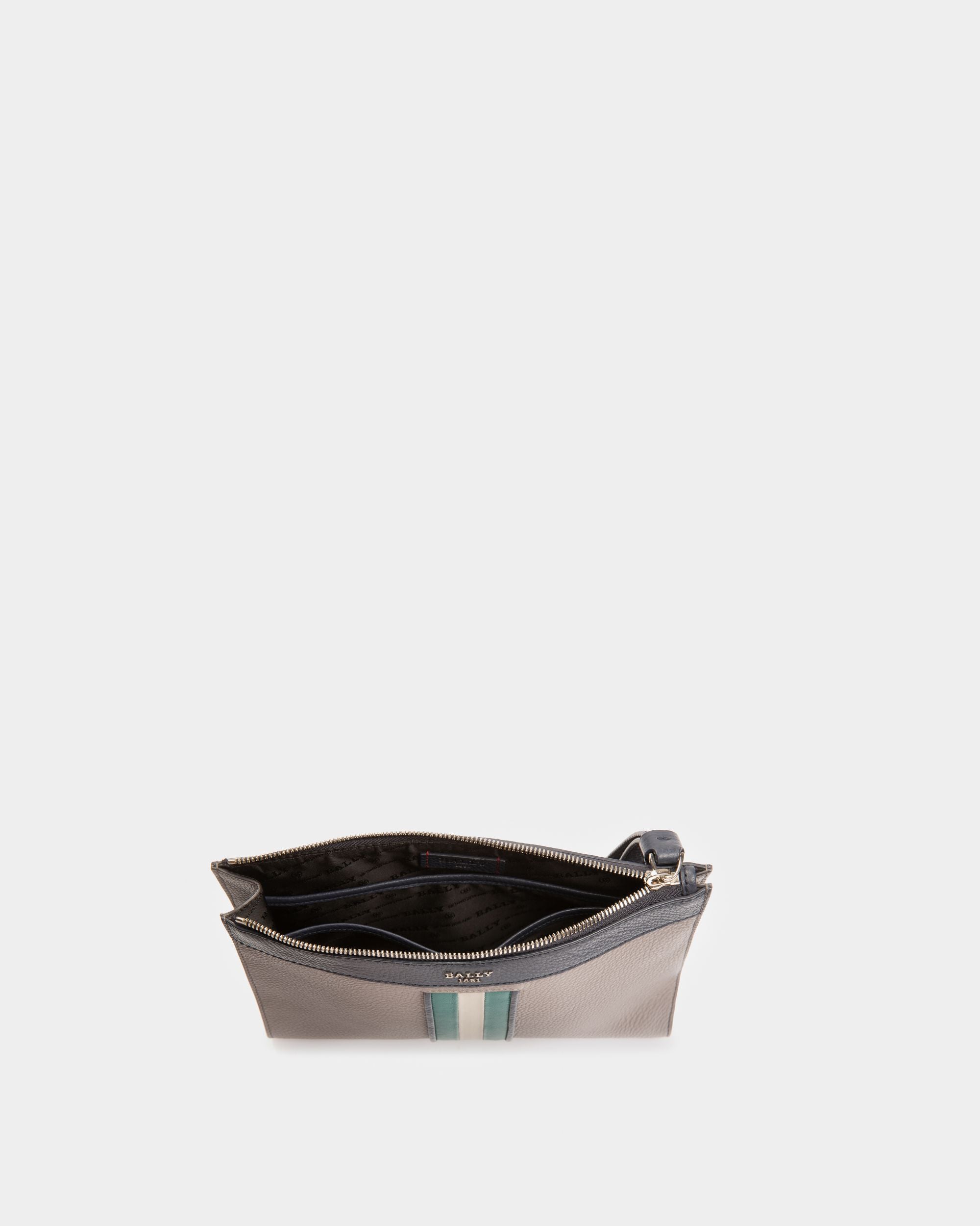 Haig Bolso De Mano En Piel De Color Gris - Hombre - Bally - 04
