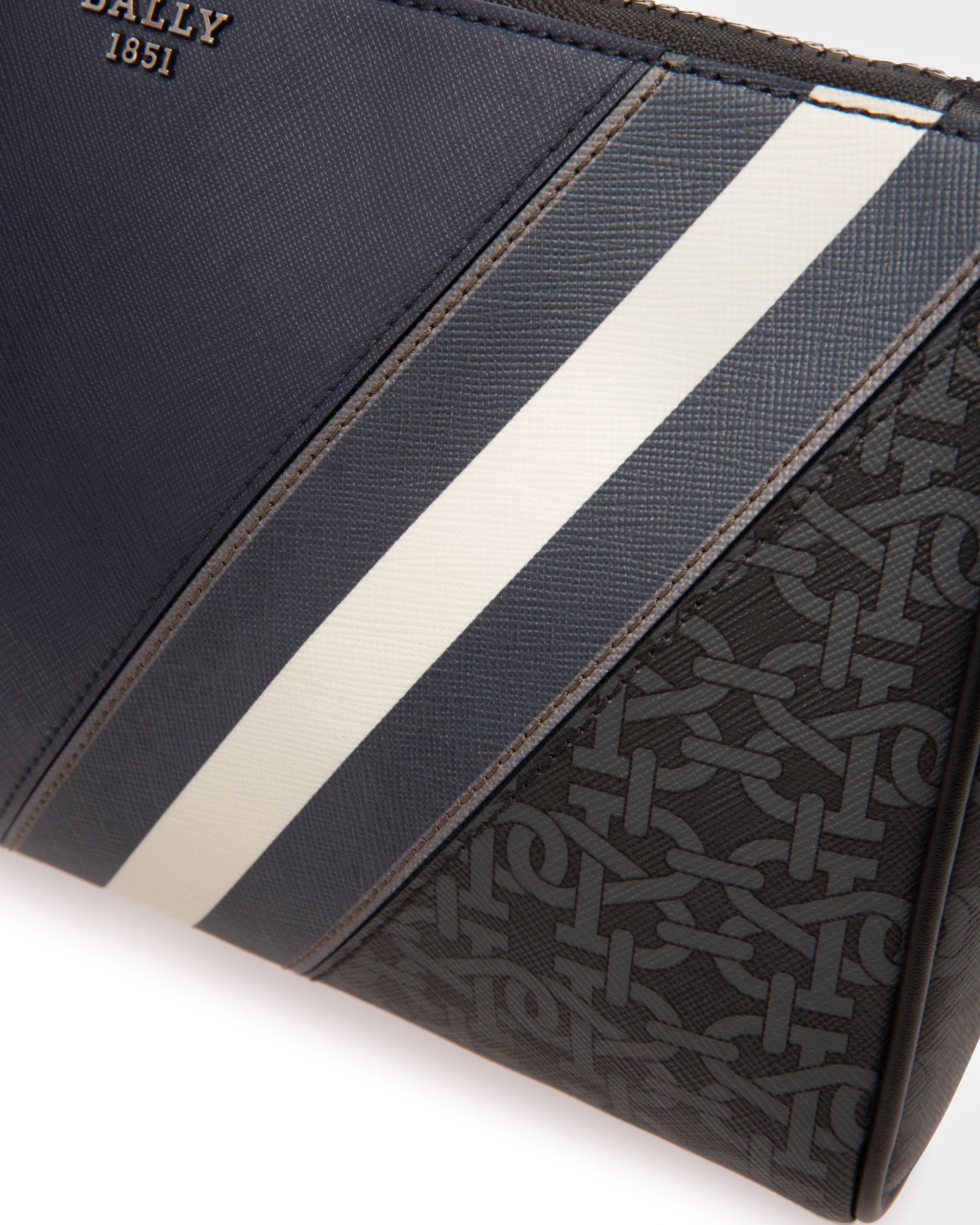 Makid Pochette En Cuir Bleu Marine - Homme - Bally - 05