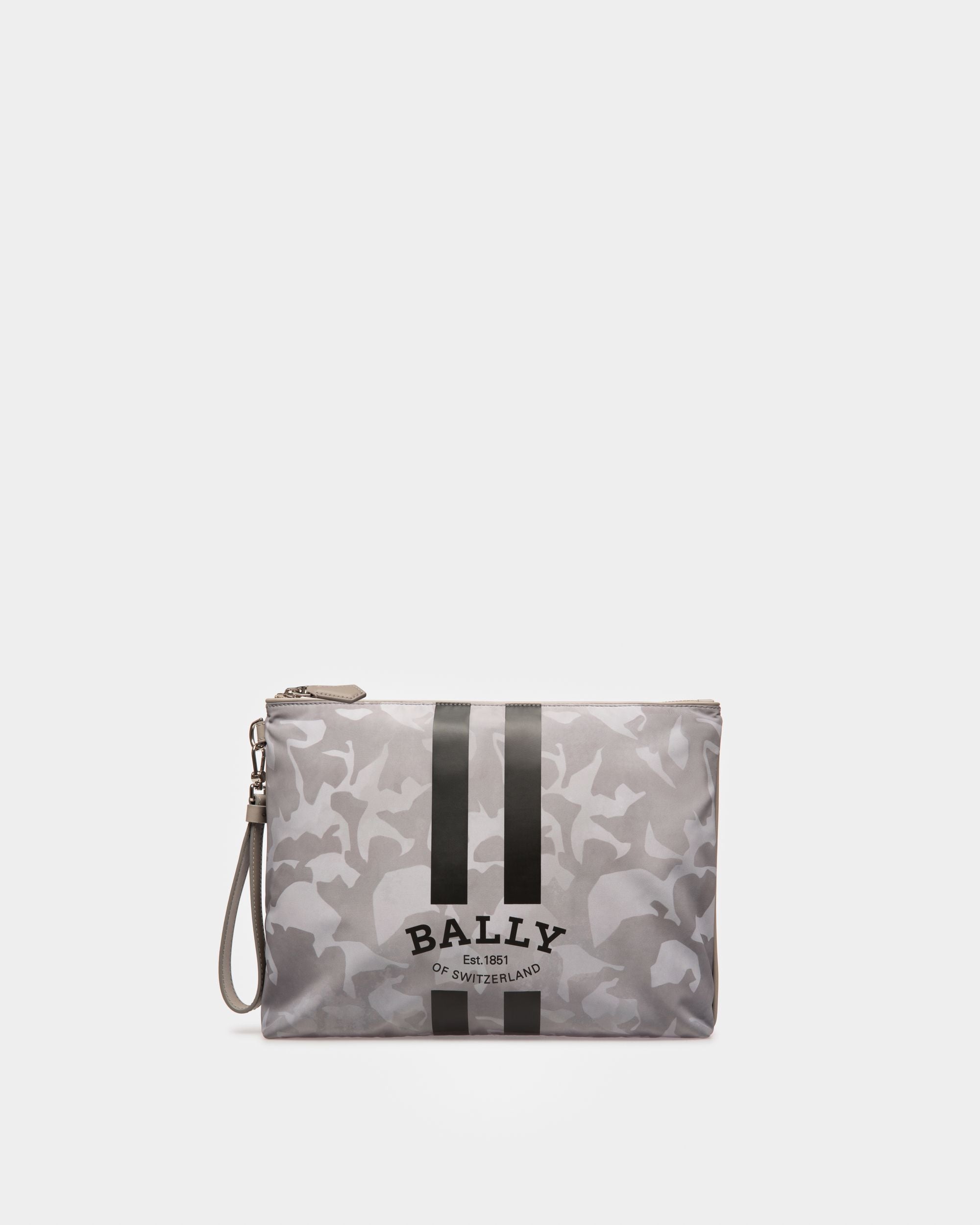 Fholler Cartera De Mano De Nailon Color Piedra - Hombre - Bally - 01