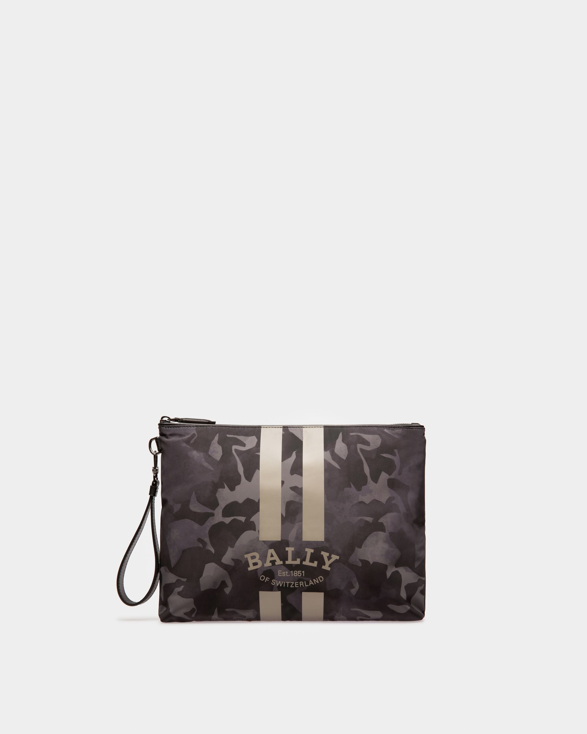 Fholler Cartera De Mano De Nailon En Negro - Hombre - Bally - 01