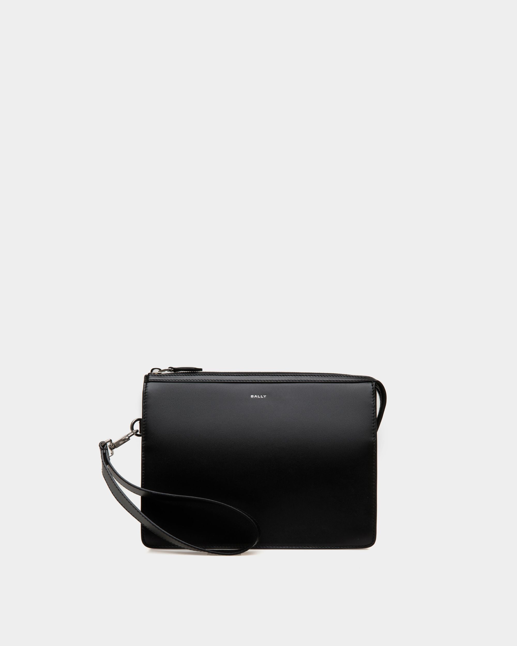 Pochette Busy Bally En Cuir Noir - Homme - Bally - 01