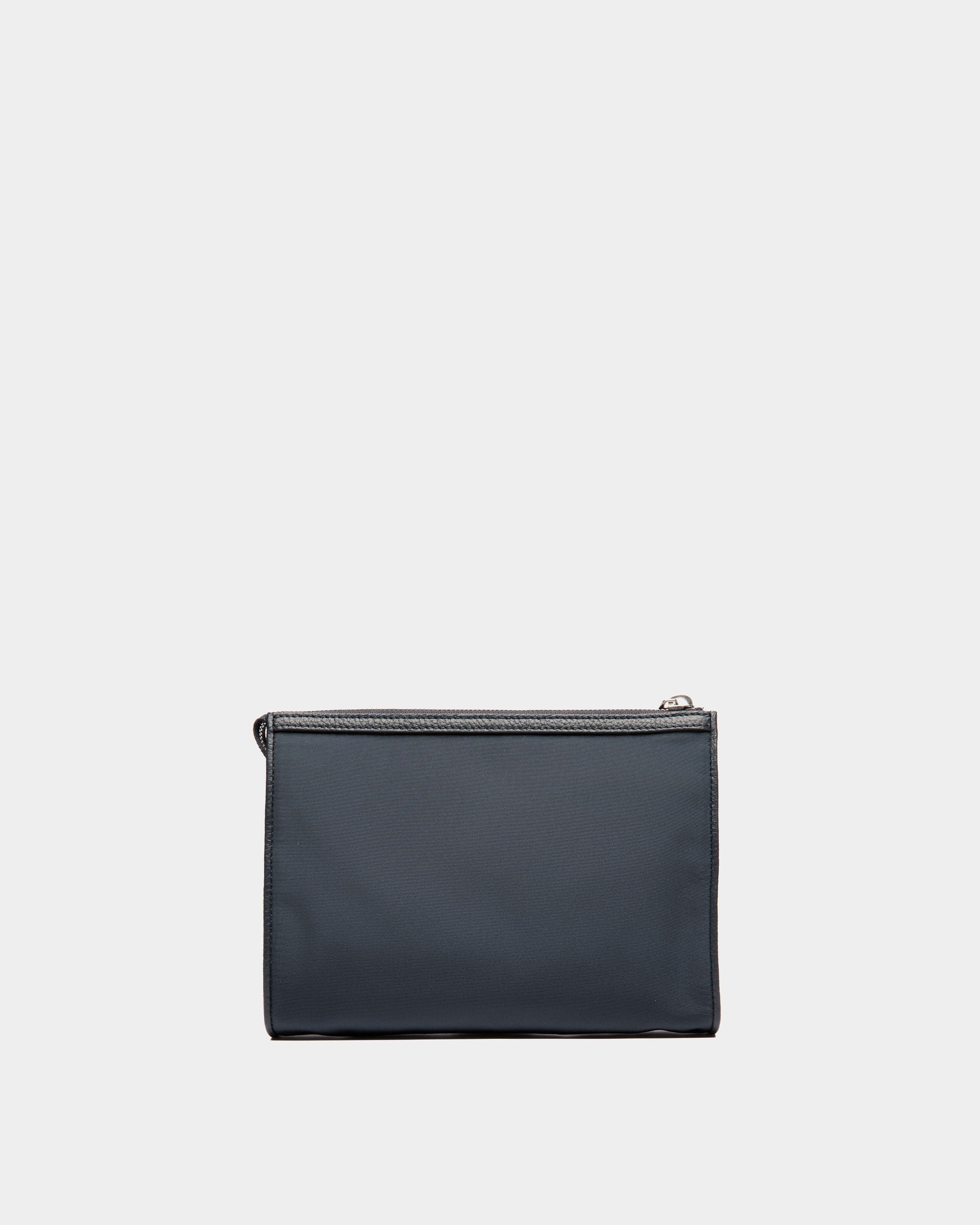 Code Pouch In Blue Nylon - Hombre - Bally - 02