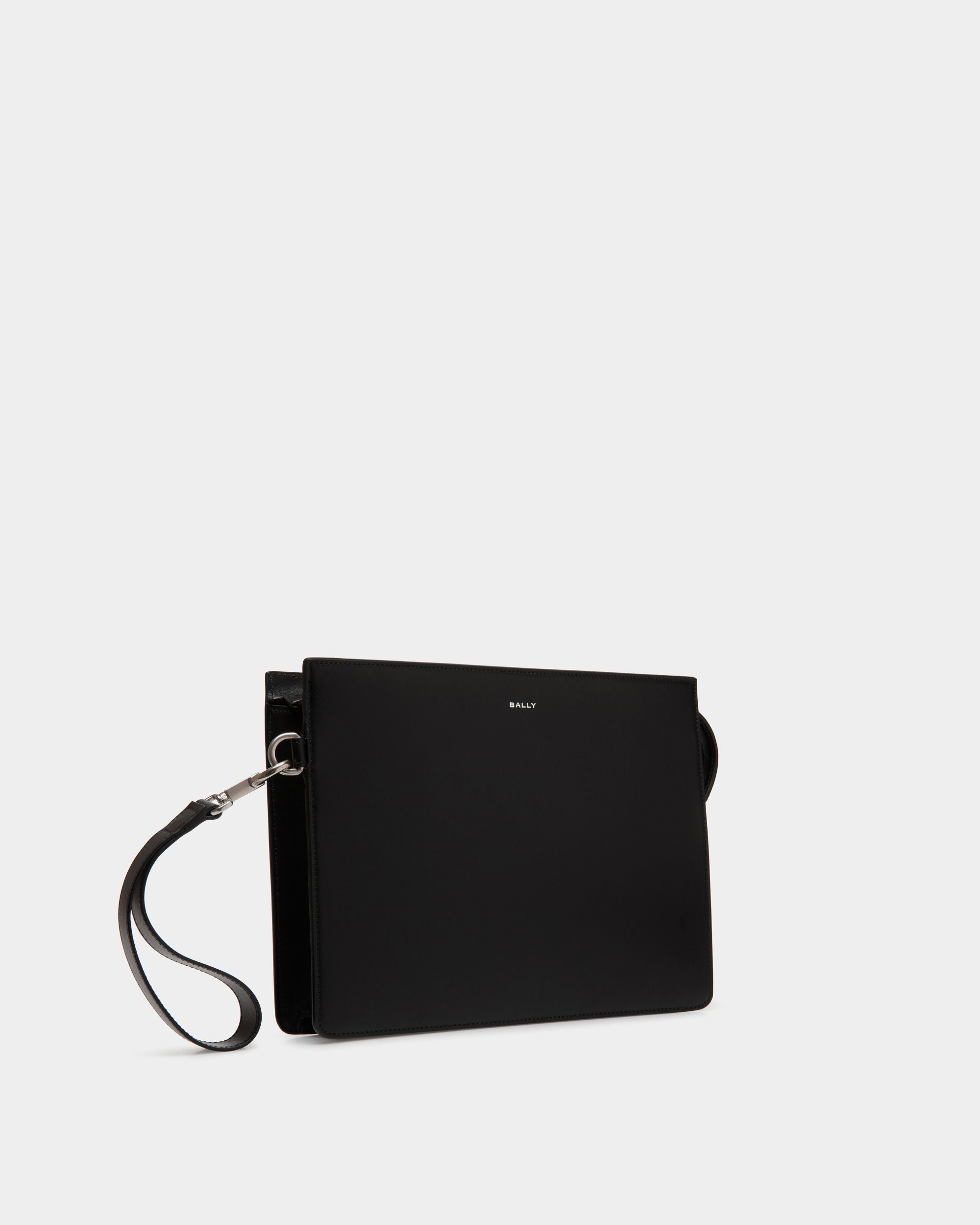 Pochette Deco En Cuir Noir - Homme - Bally - 03